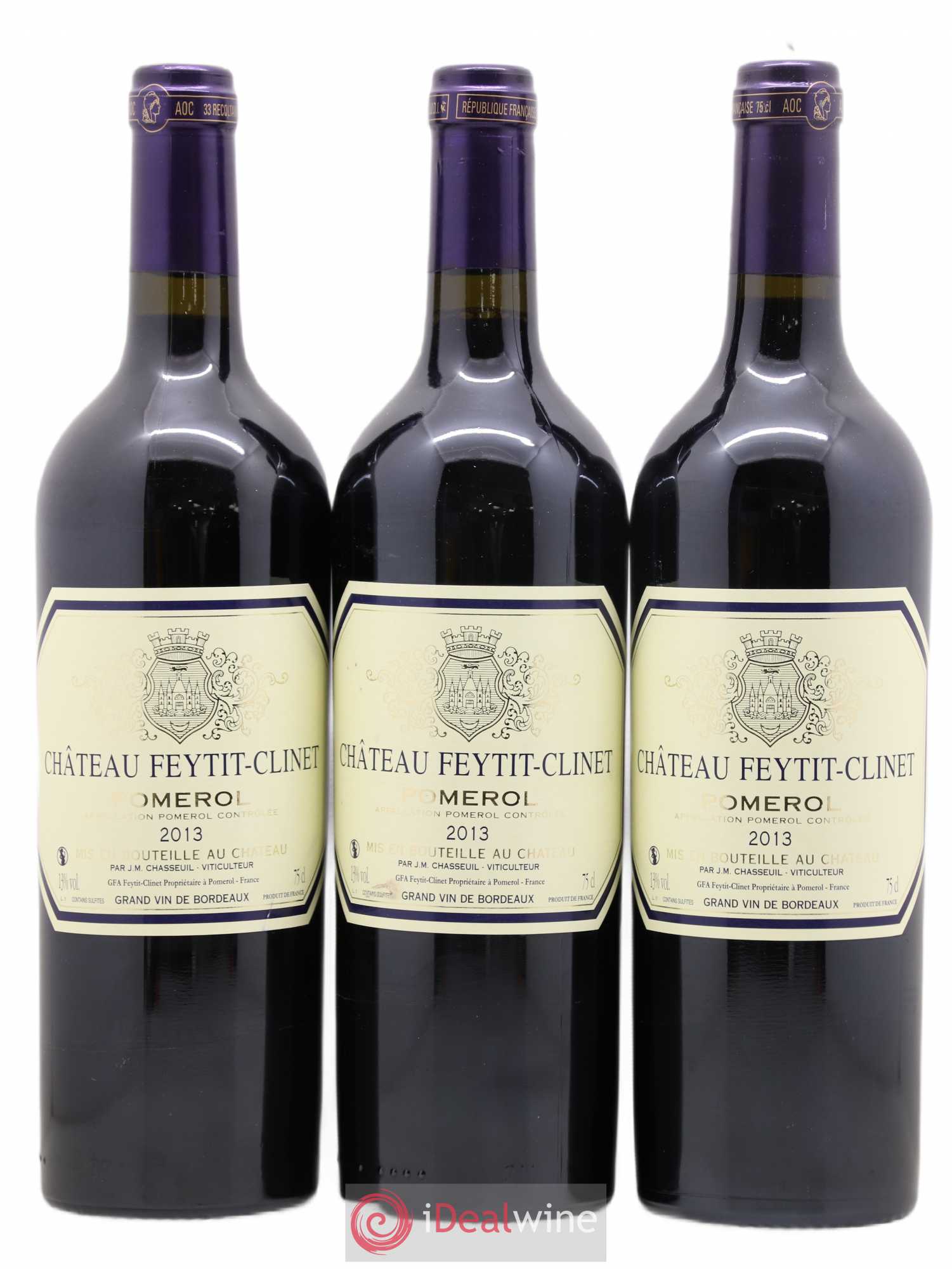 Château Feytit-Clinet 2013 - Lot de 3 bouteilles - 0