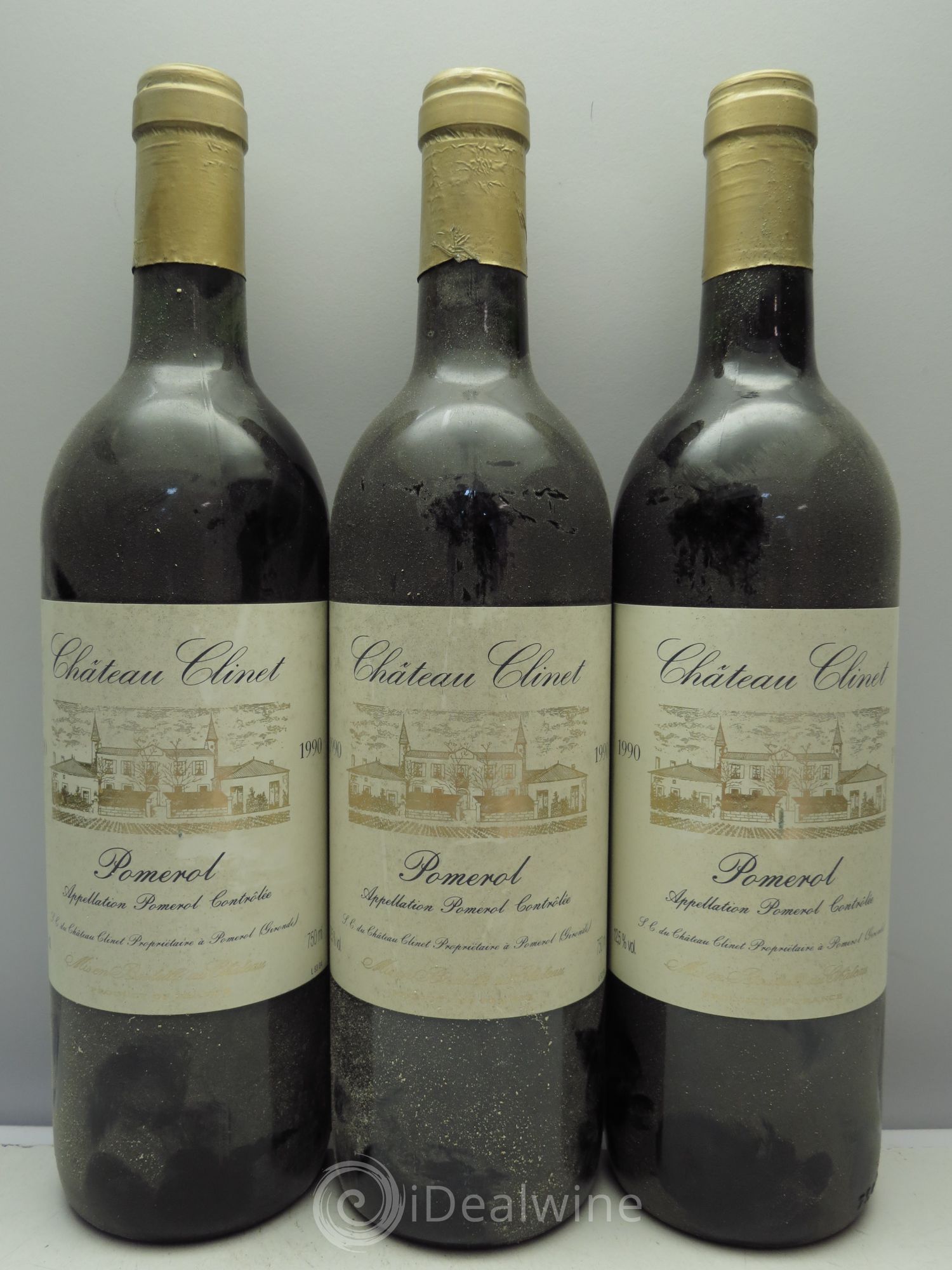 Château Clinet 1990 - Lot de 3 bouteilles - 0