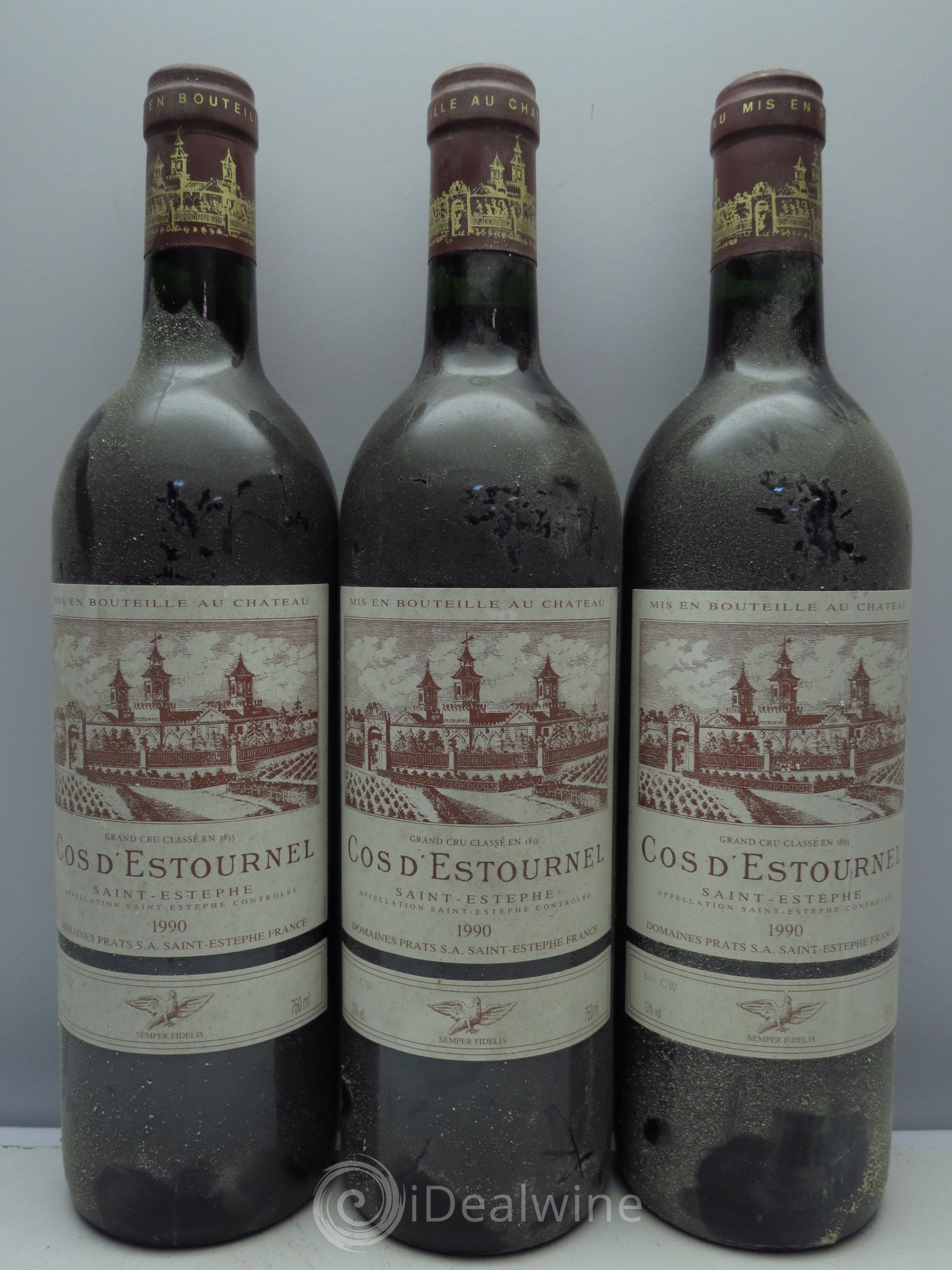 Cos d'Estournel 2ème Grand Cru Classé 1990 - Lot de 3 bouteilles - 0