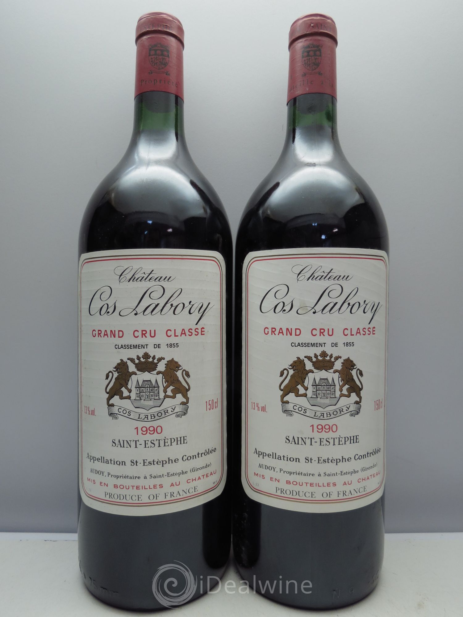 Château Cos Labory 5ème Grand Cru Classé 1990 - Lot de 2 magnums - 0