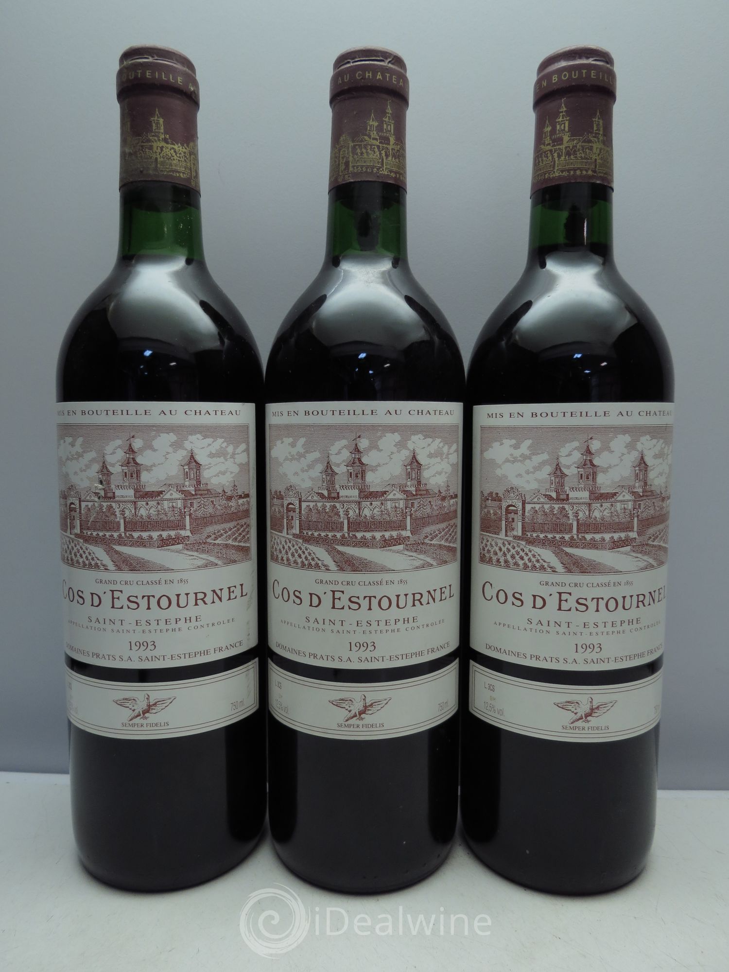Cos d'Estournel 2ème Grand Cru Classé 1993 - Lot de 3 bouteilles - 0