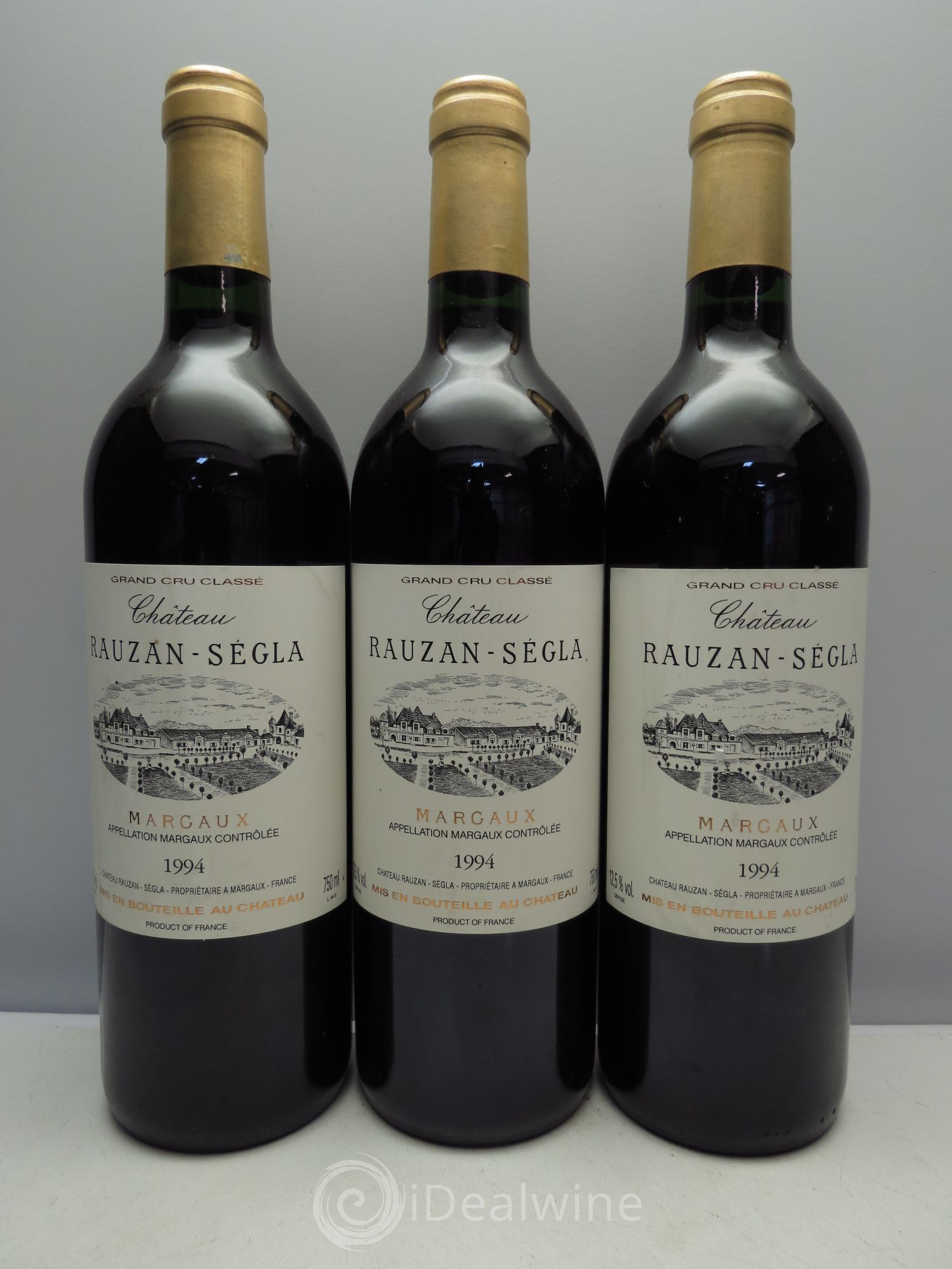 Château Rauzan Ségla Grand Cru Classé 1994 - Lot de 3 bouteilles - 0