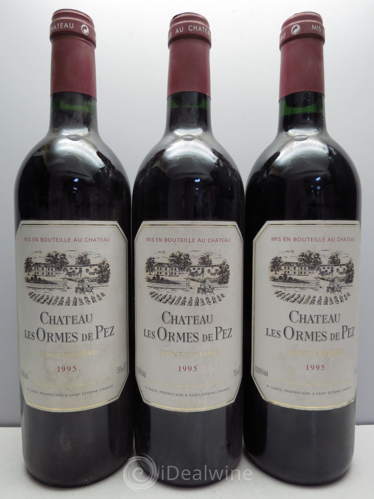Château les Ormes de Pez 1995 - Lot de 3 bouteilles - 0