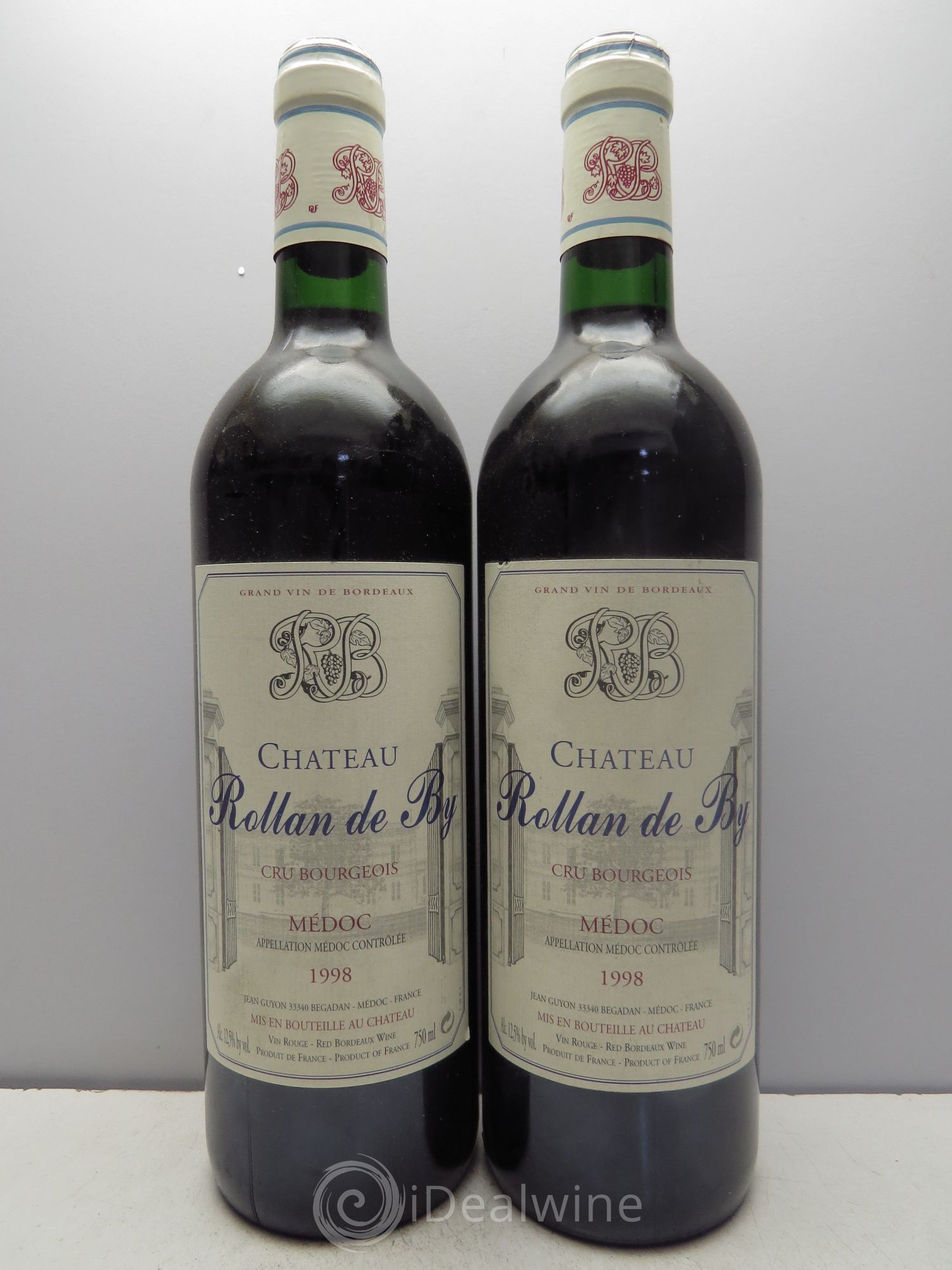 Château Rollan de By Cru Bourgeois 1998 - Lot de 2 bouteilles - 0
