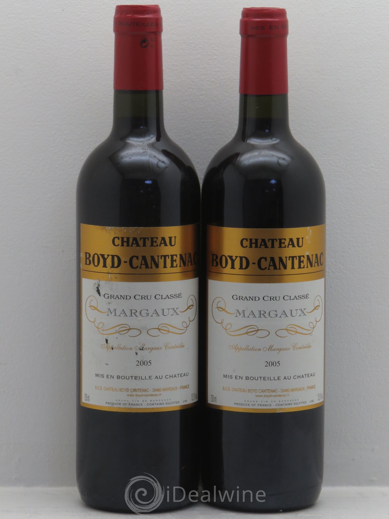 Château Boyd Cantenac 3ème Grand Cru Classé 2005 - Lotto di 2 bottiglie - 0