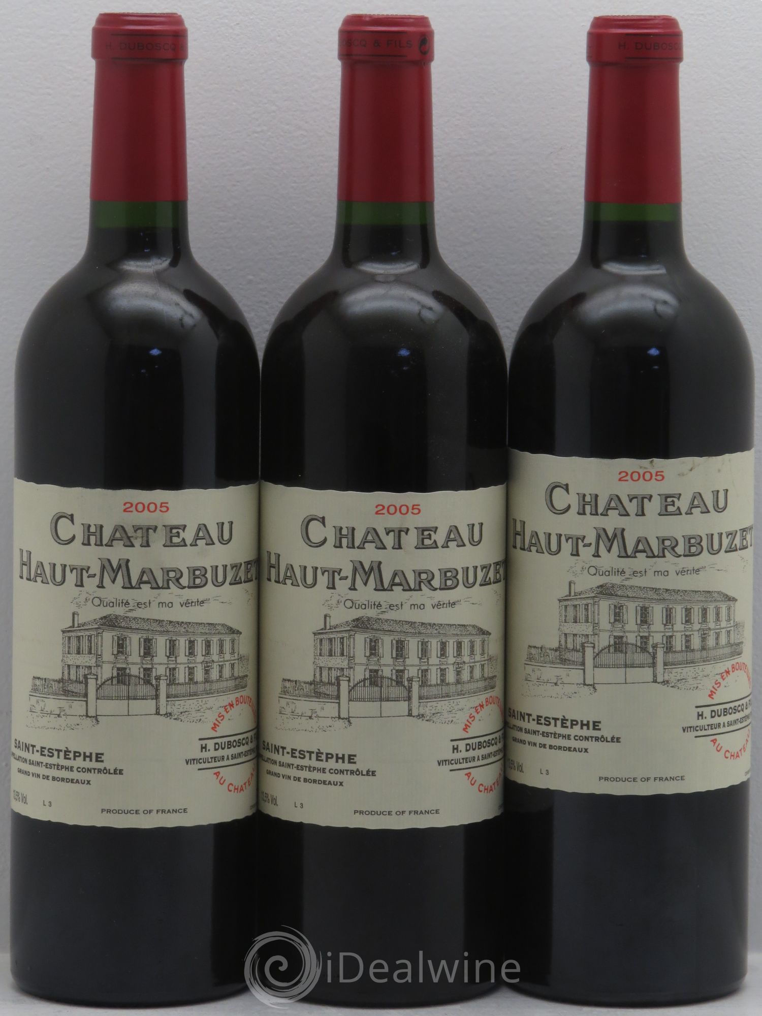 Château Haut Marbuzet 2005 - Lot de 3 bouteilles - 0