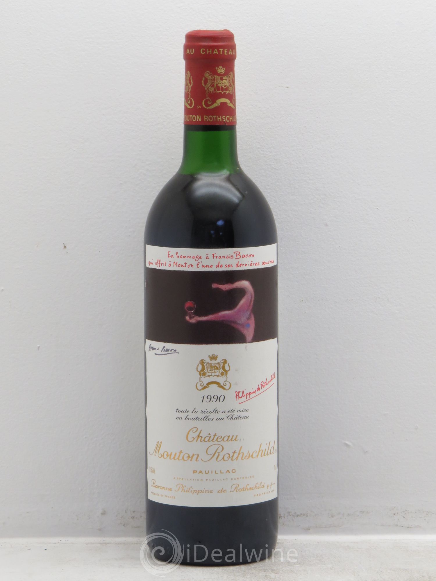 Château Mouton Rothschild 1er Grand Cru Classé 1990 - Lot de 1 bouteille - 0