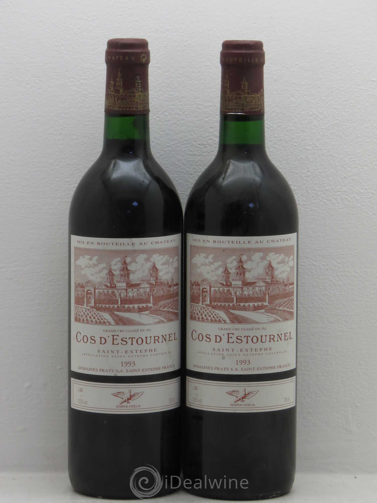 Cos d'Estournel 2ème Grand Cru Classé 1993 - Lot de 2 bouteilles - 0