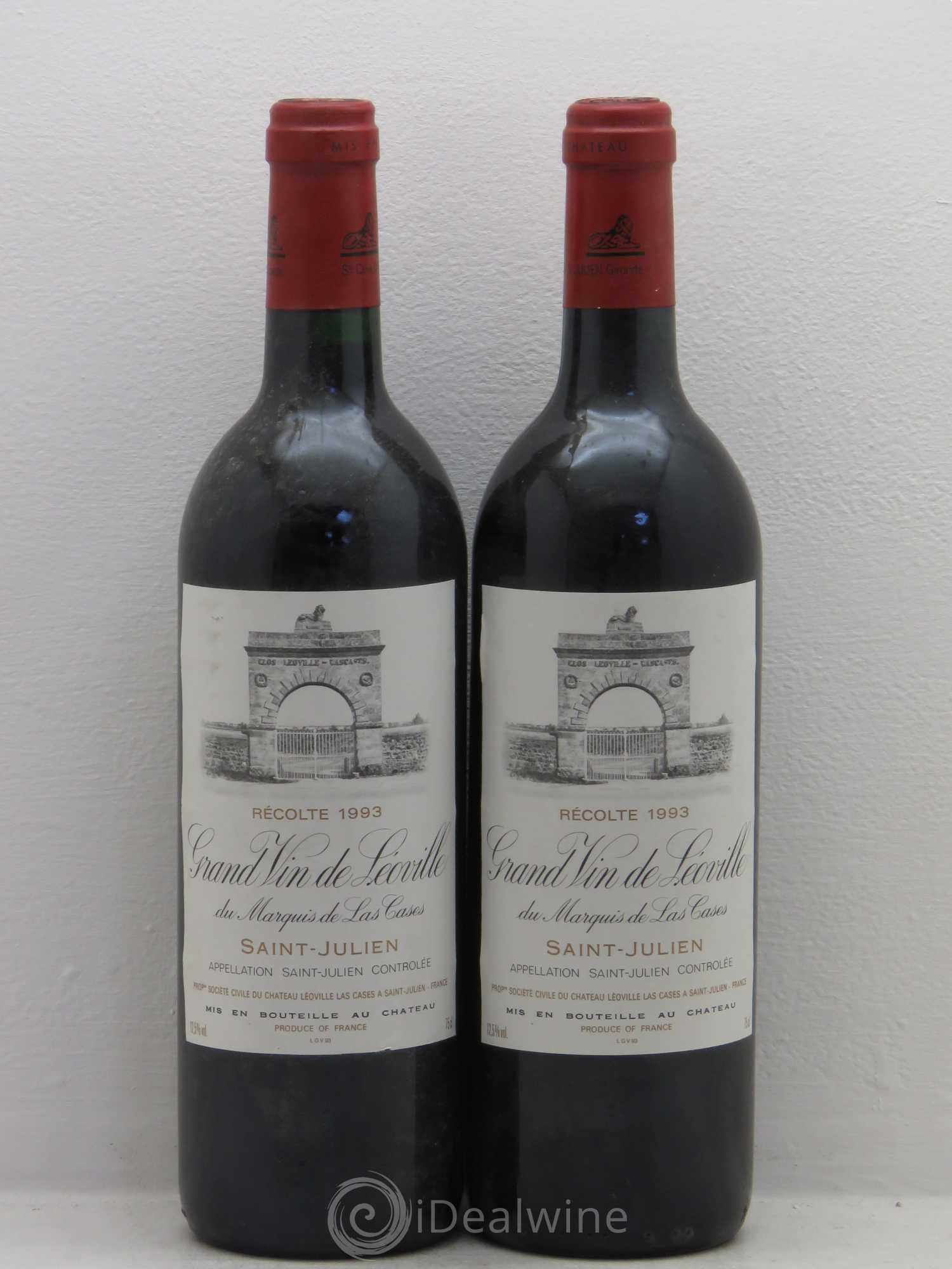 Château Léoville Las Cases 2ème Grand Cru Classé 1993 - Lot de 2 bouteilles - 0