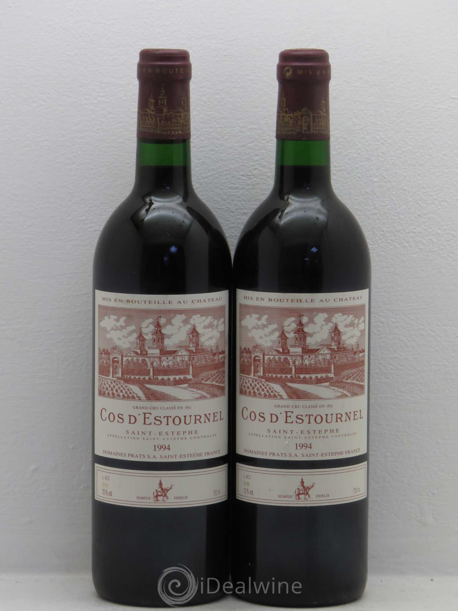 Cos d'Estournel 2ème Grand Cru Classé 1994 - Lot de 2 bouteilles - 0