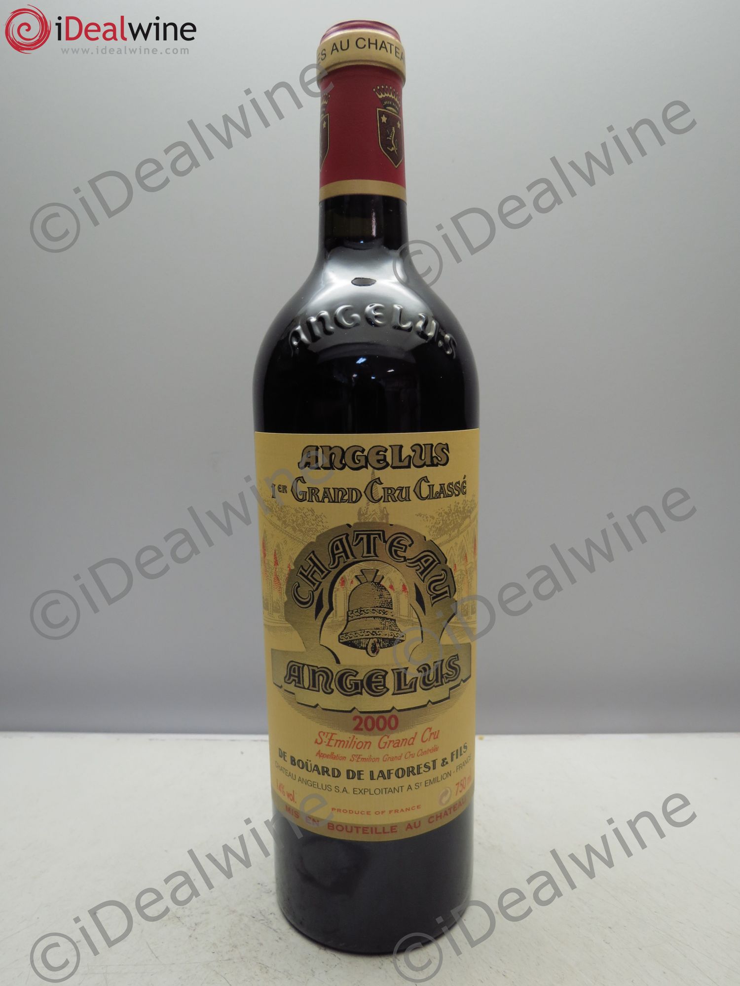 Château Angélus 1er Grand Cru Classé A 2000 - Lot de 1 bouteille - 0