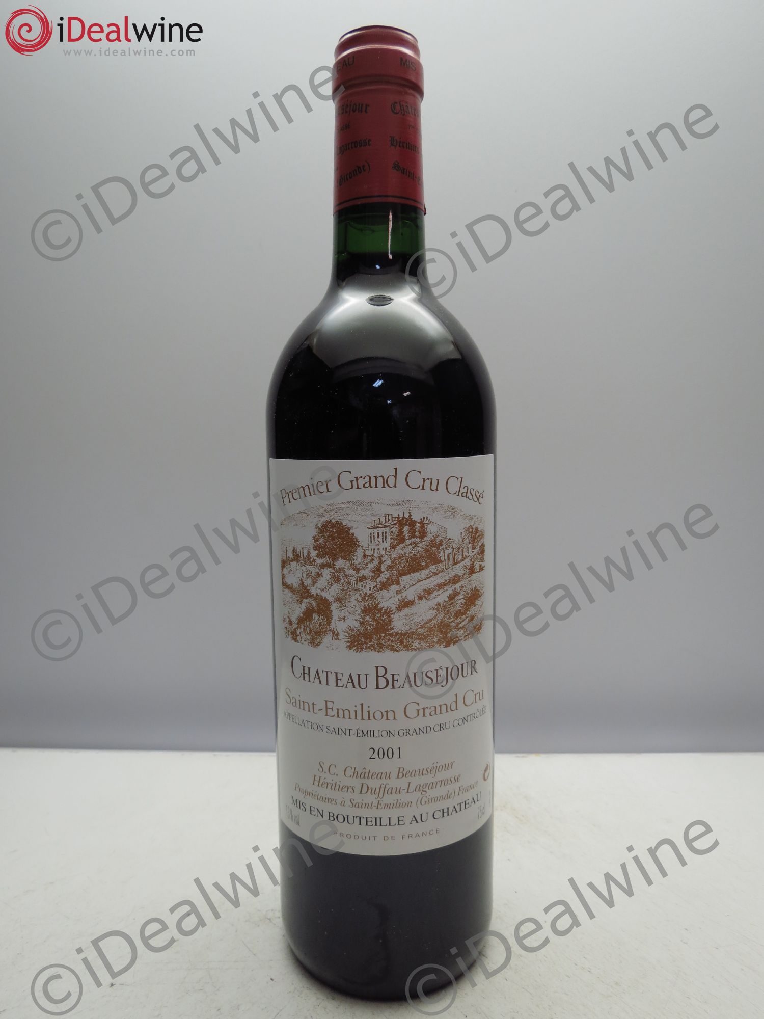 Château Beauséjour (Duffau-Lagarrosse) 1er Grand Cru Classé B 2001 - Lot de 1 bouteille - 0