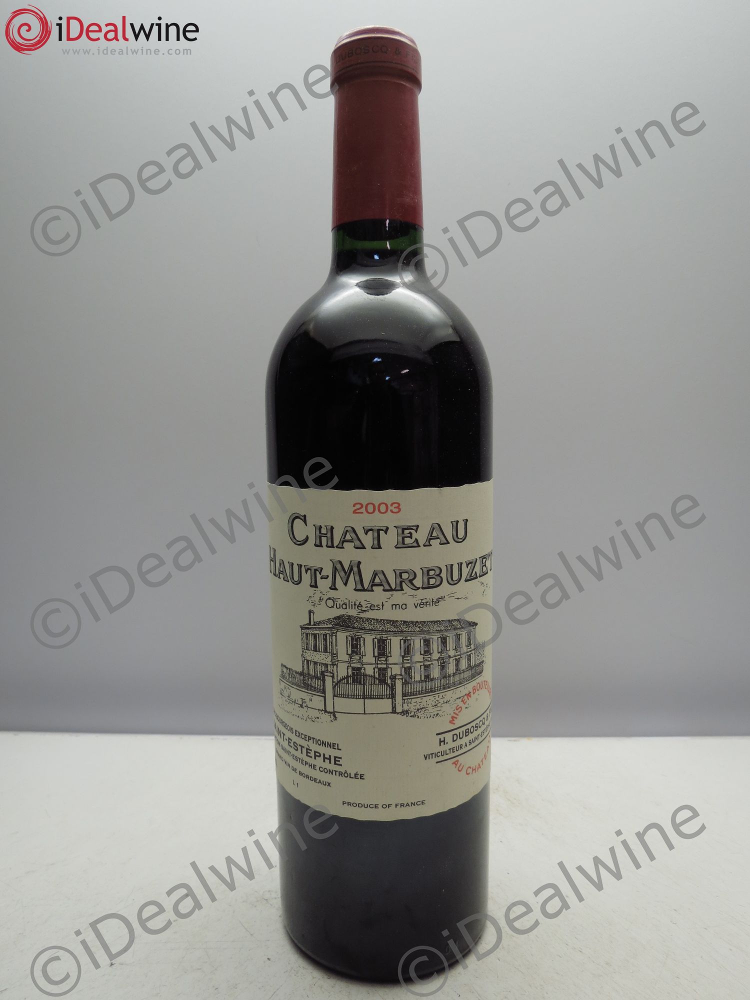 Château Haut Marbuzet 2003 - Lot de 1 bouteille - 0