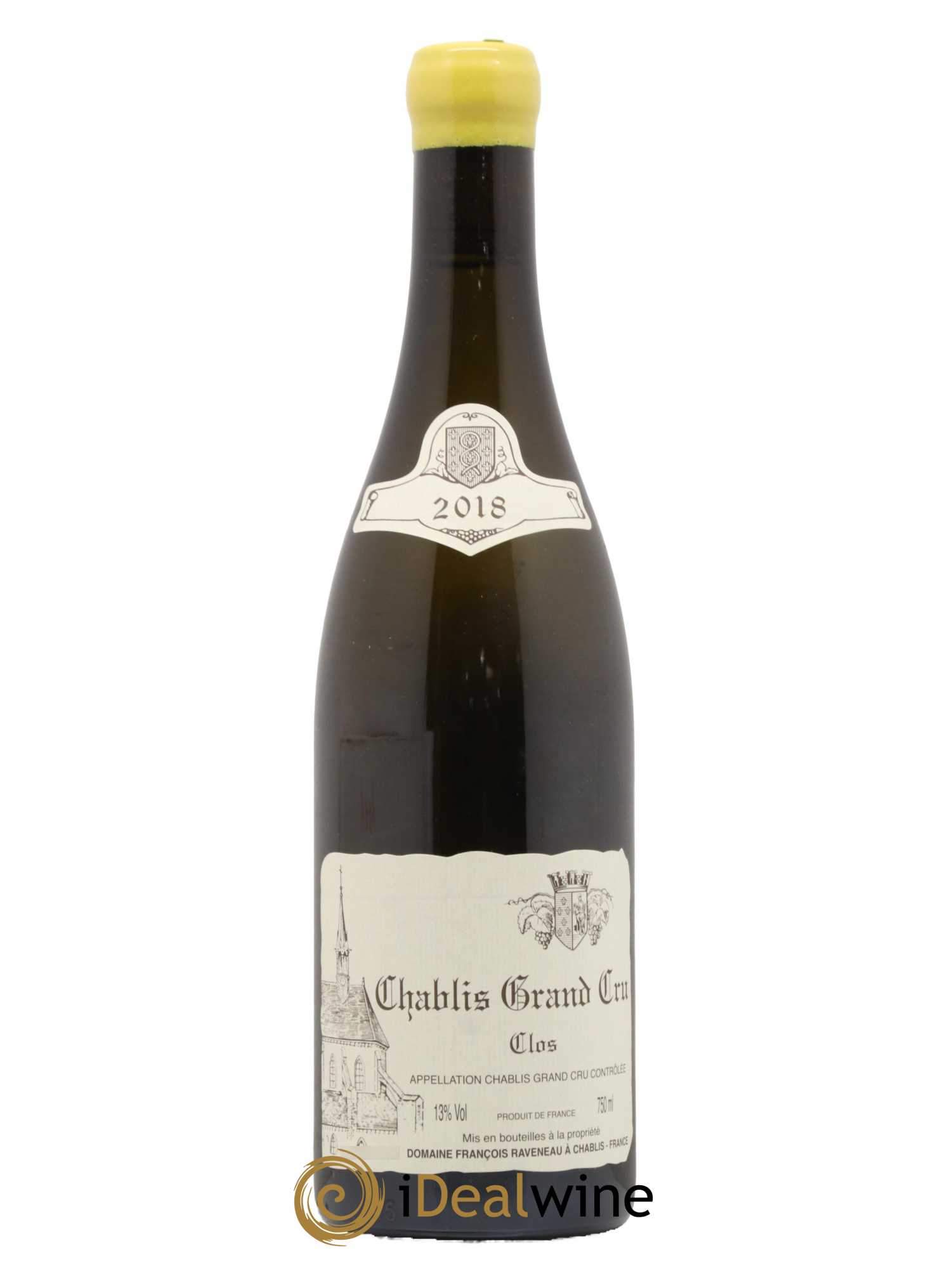 Chablis Grand Cru Clos Raveneau (Domaine) 2018 - Lot de 1 bouteille - 0