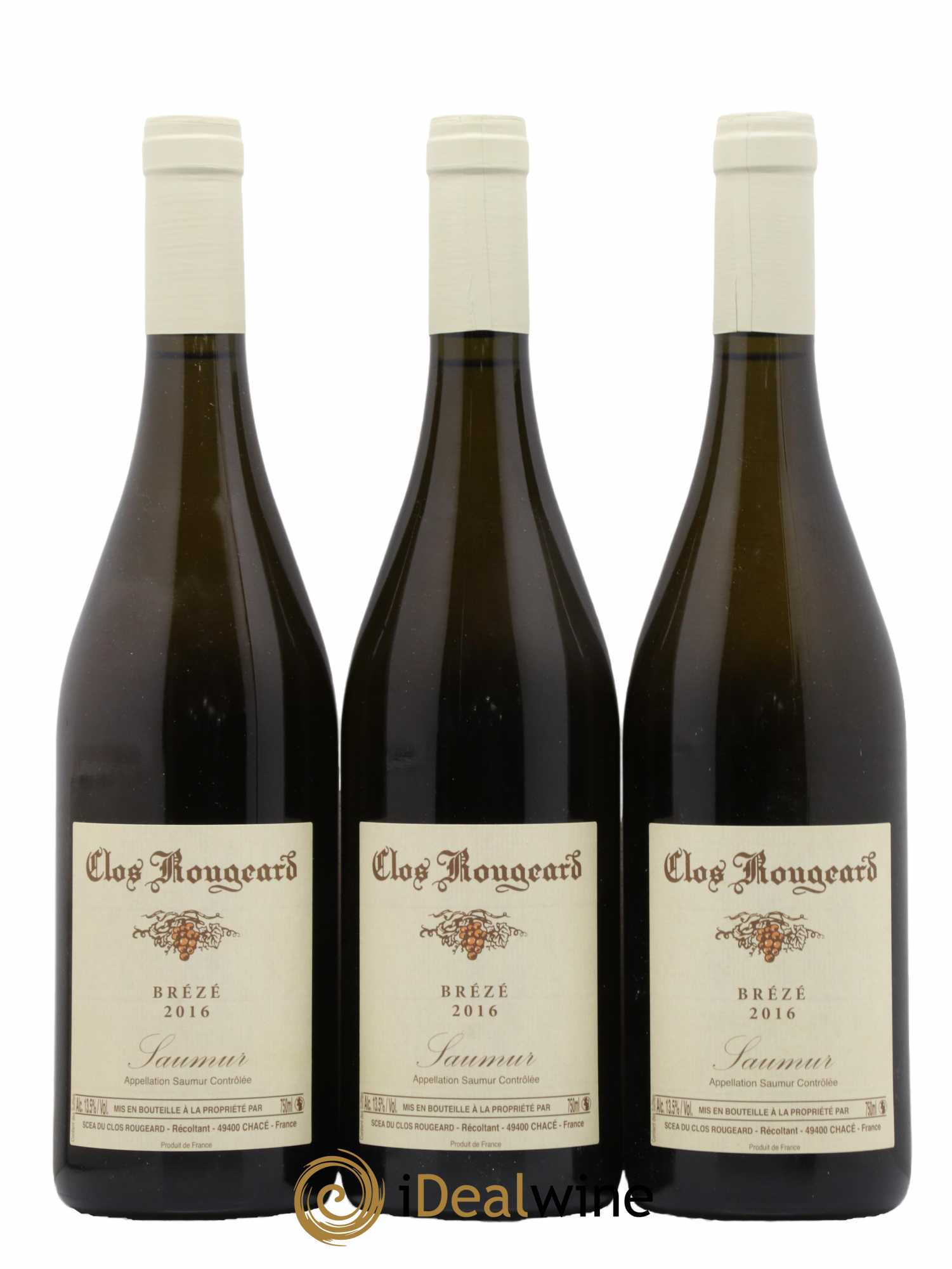 Saumur Brézé Clos Rougeard 2016 - Lot de 3 bouteilles - 0