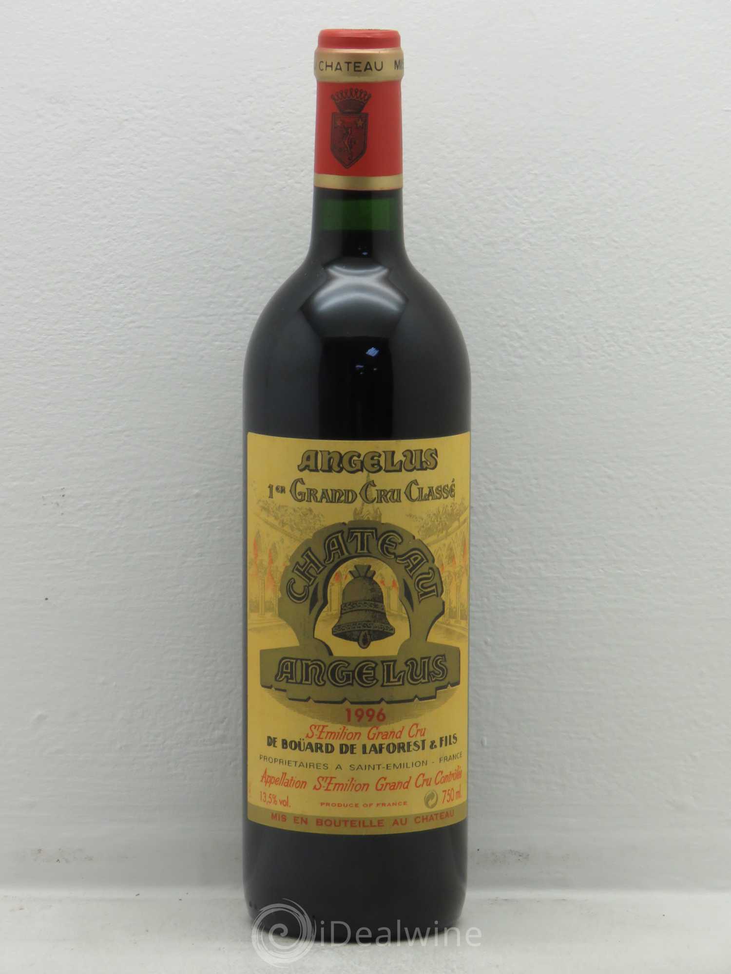 Château Angélus 1er Grand Cru Classé A 1996 - Lot de 1 bouteille - 0