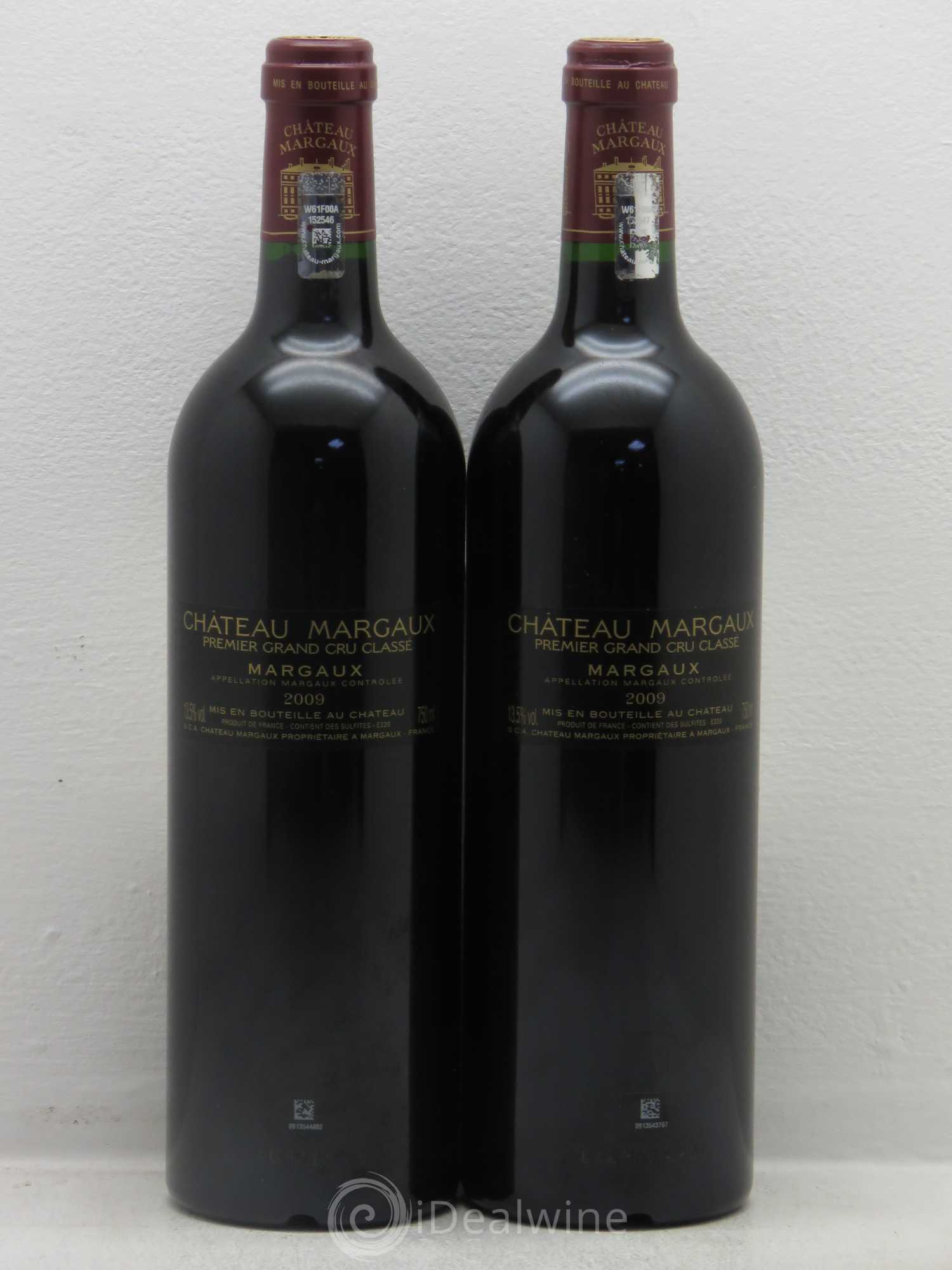 Château Margaux 1er Grand Cru Classé 2009 - Lot de 2 bouteilles - 1