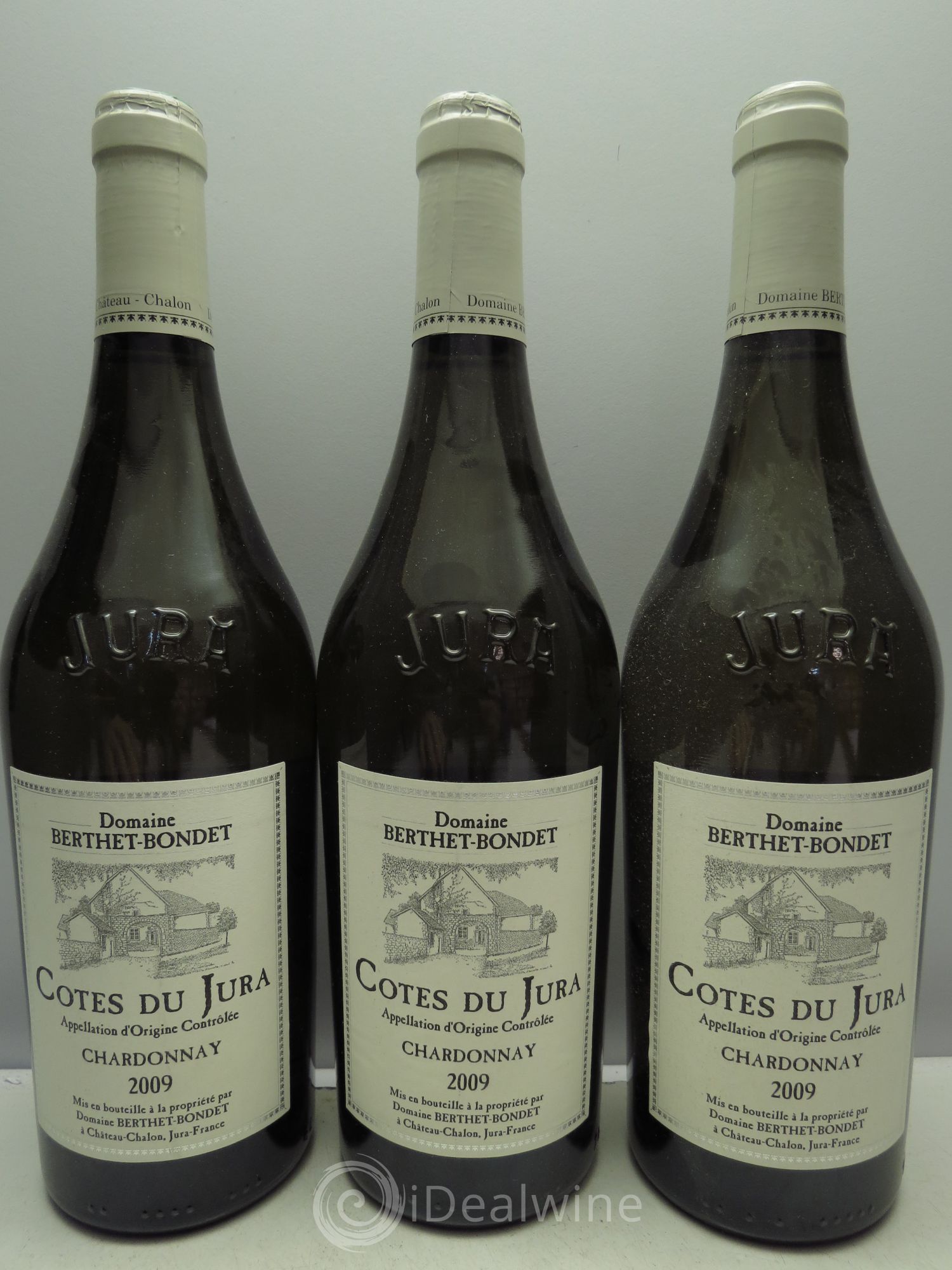 Côtes du Jura Chardonnay Berthet-Bondet 2009 - Posten von 3 Flaschen - 0