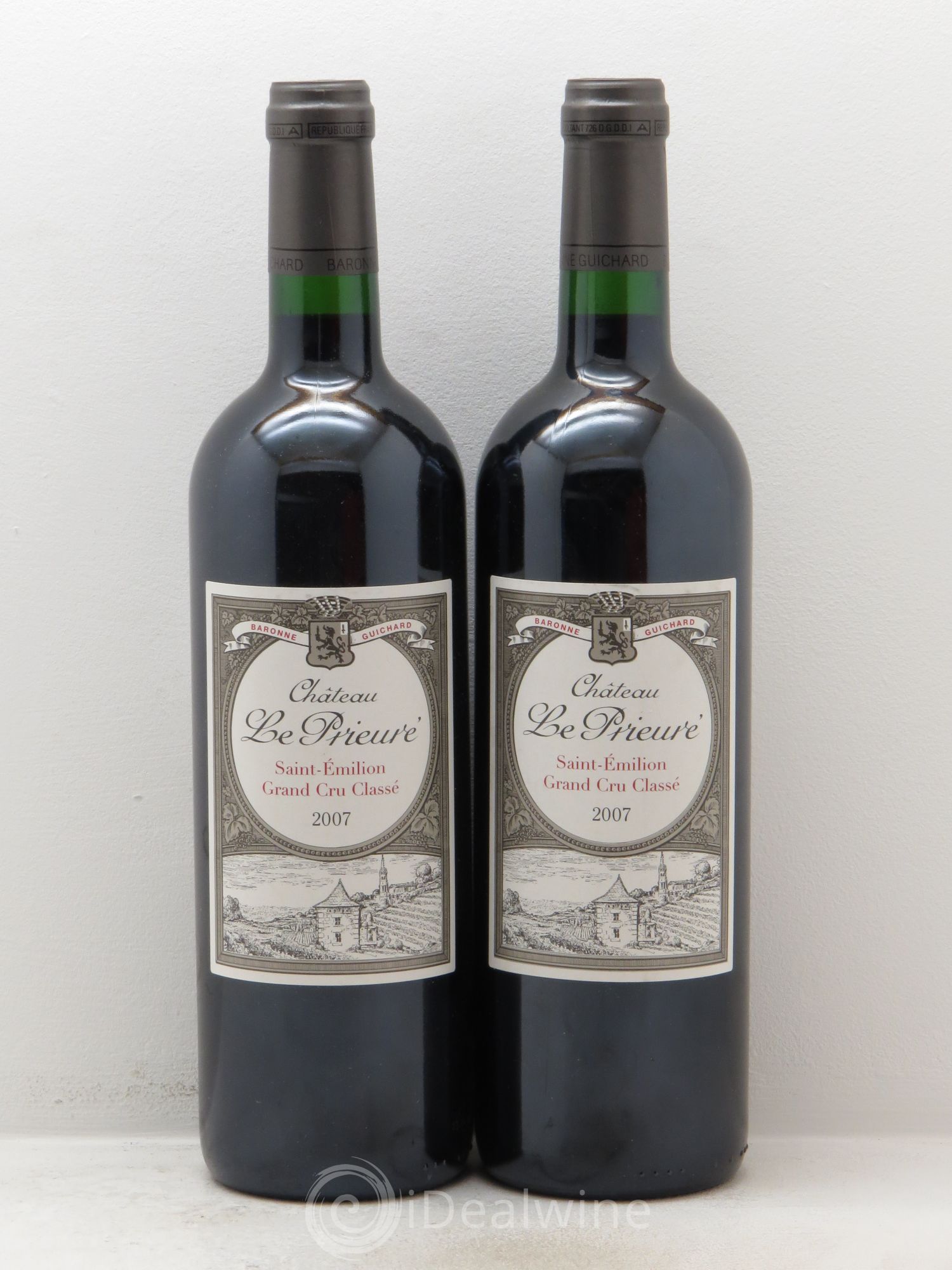 Château le Prieuré Grand Cru Classé 2007 - Lot de 2 bouteilles - 0