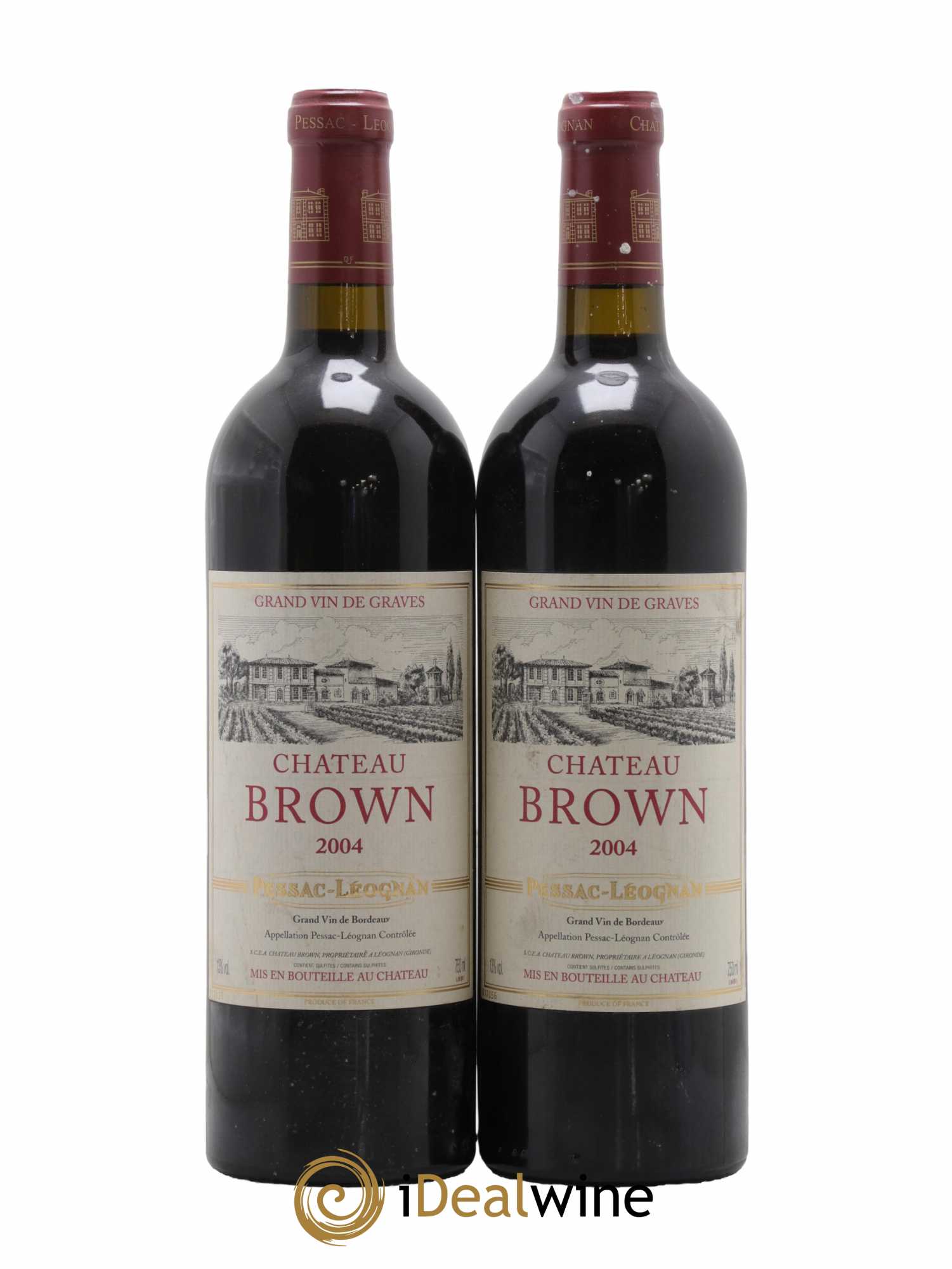 Château Brown 2004 - Lot de 2 bouteilles - 0