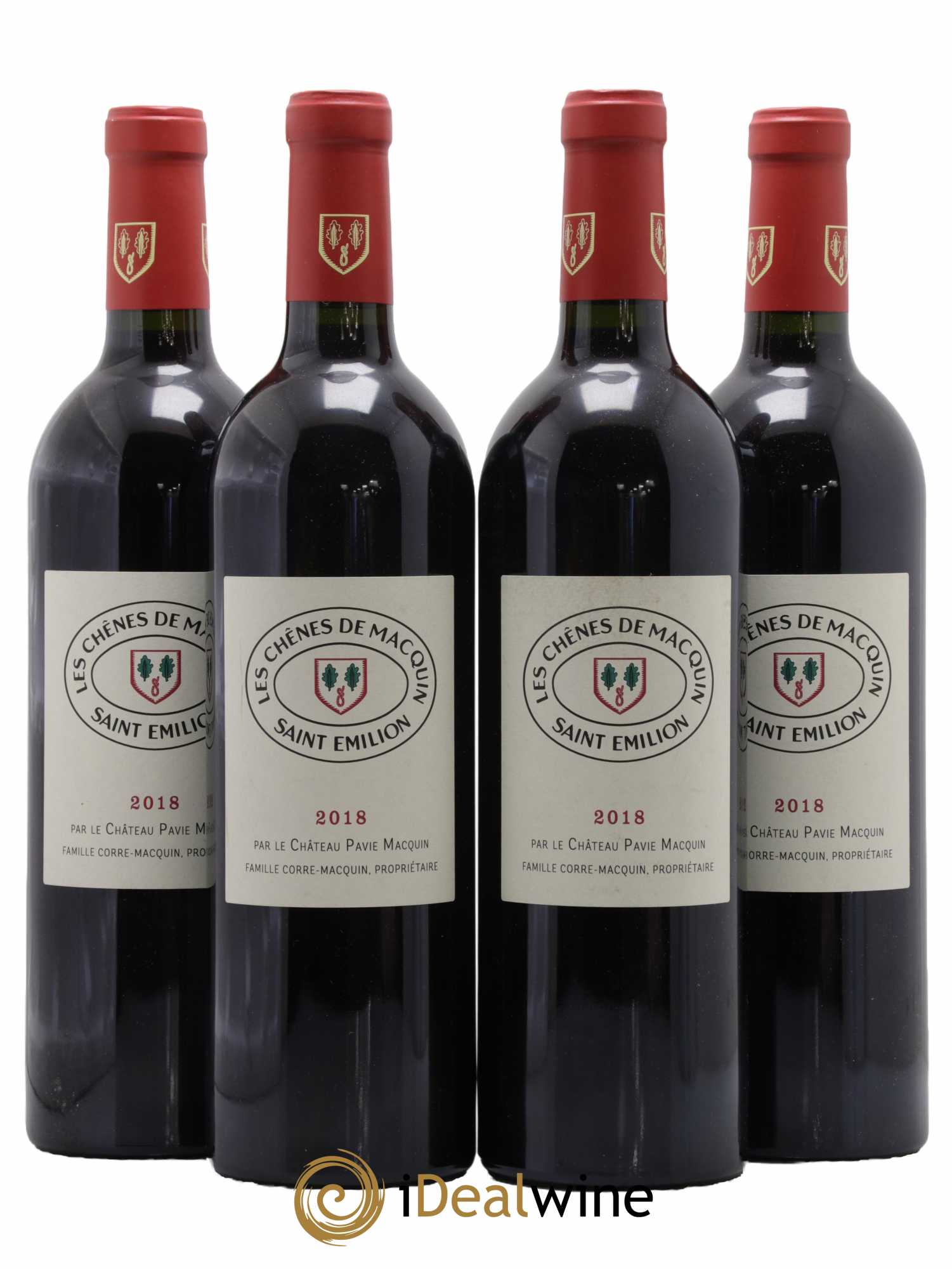 Saint-Émilion Les Chenes De Macquin 2018 - Lot de 4 bouteilles - 0