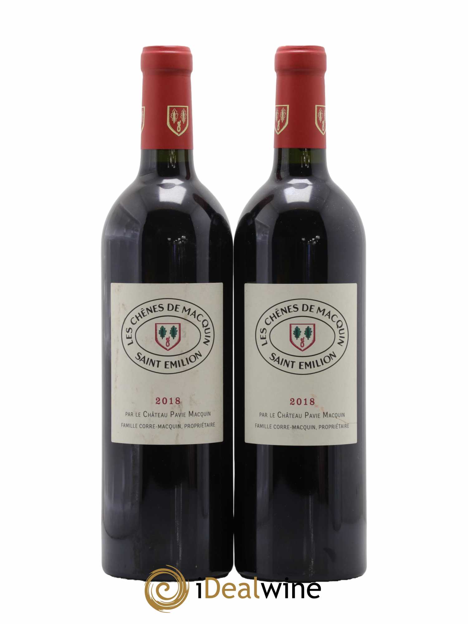 Saint-Émilion Les Chenes De Macquin 2018 - Lot de 2 bouteilles - 0