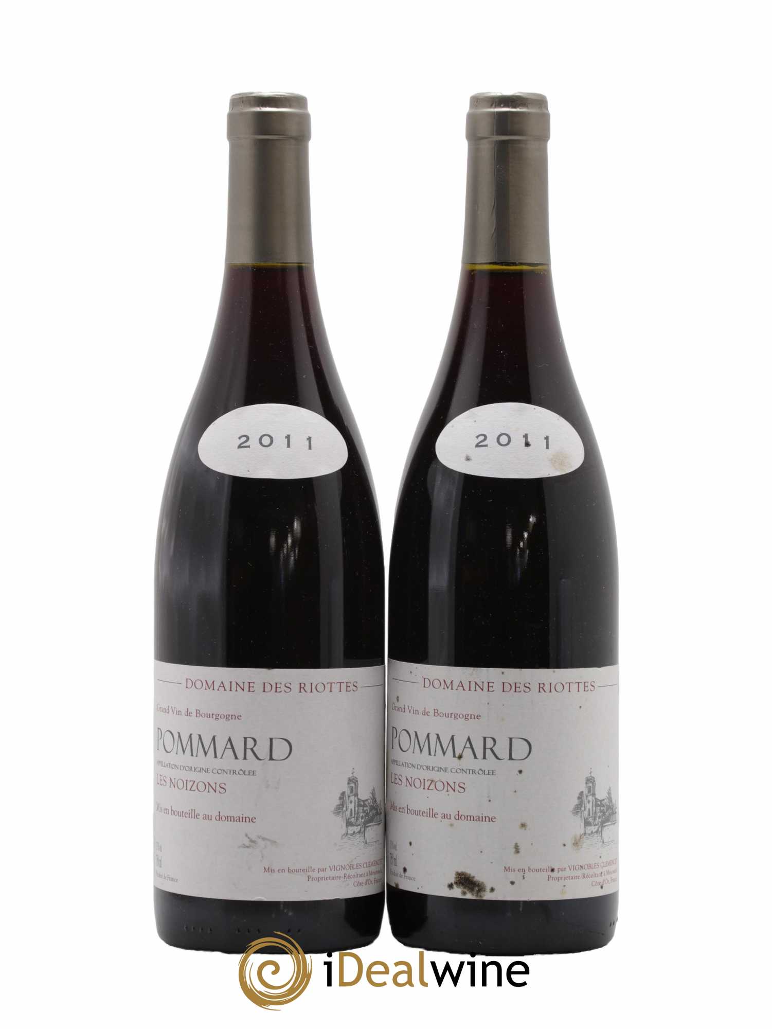 Pommard Les Noizons Domaine des Riottes 2011 - Lot de 2 bouteilles - 0