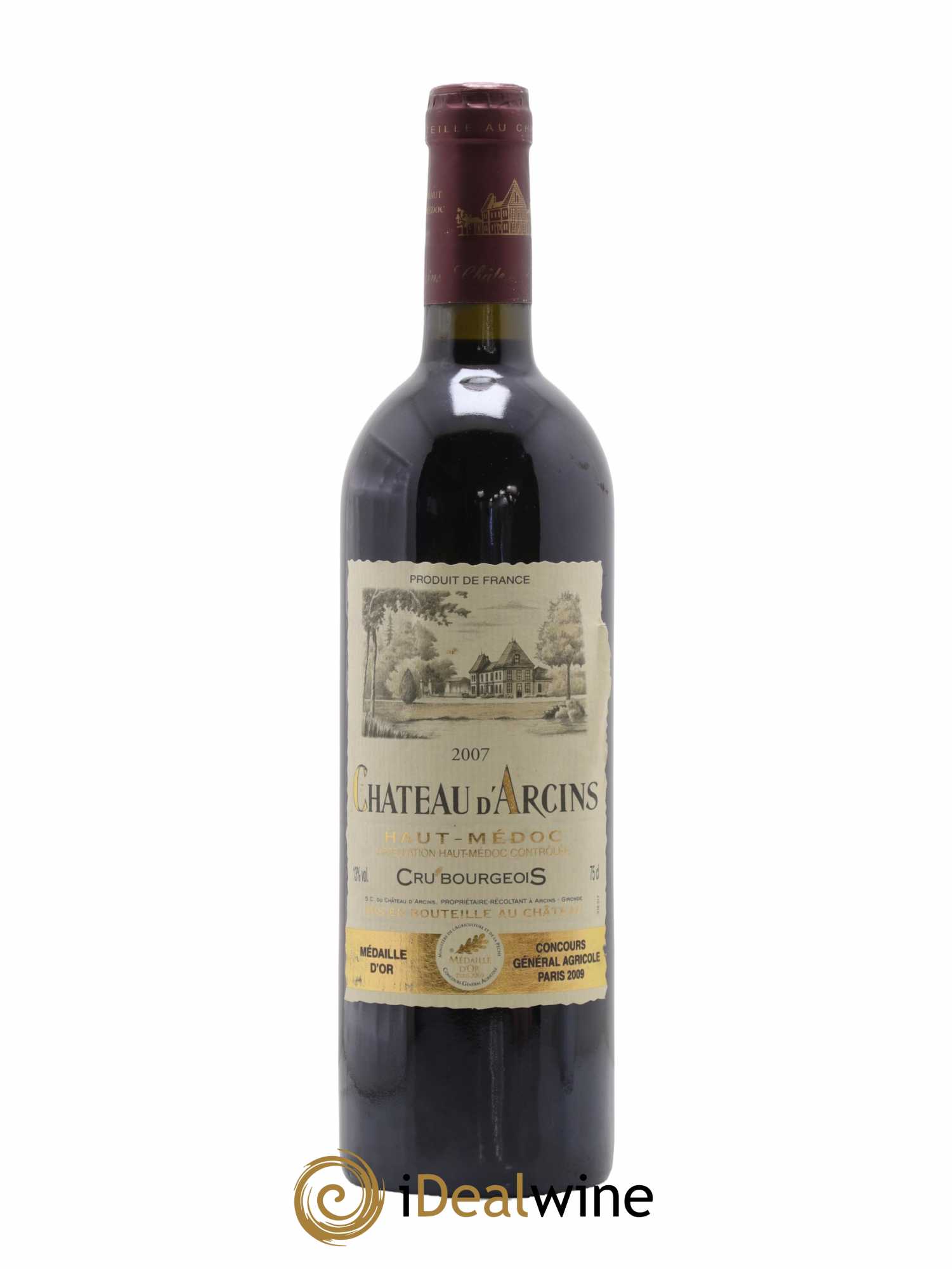 Château d' Arcins Cru Bourgeois 2007 - Lot de 1 bouteille - 0