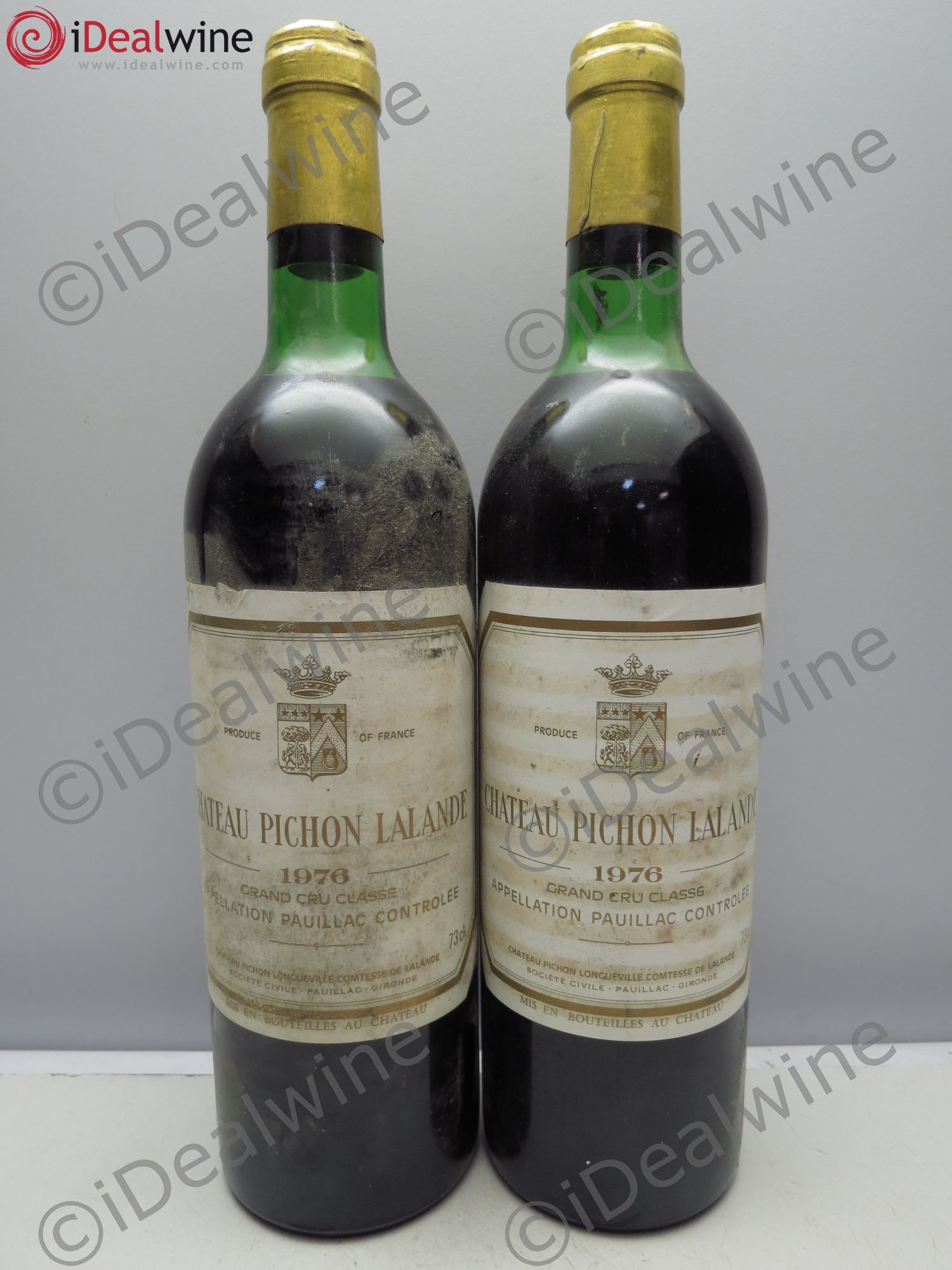 Château Pichon Longueville Comtesse de Lalande 2ème Grand Cru Classé 1976 - Lot de 2 bouteilles - 0