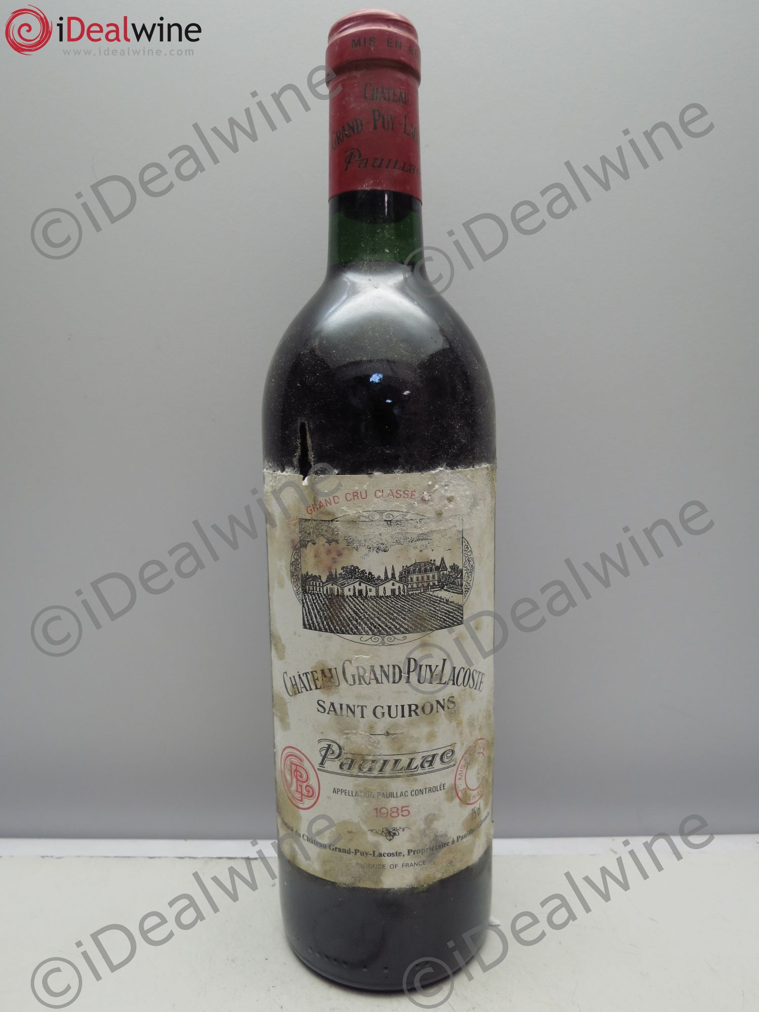 Château Grand Puy Lacoste 5ème Grand Cru Classé 1985 - Lot de 1 bouteille - 0