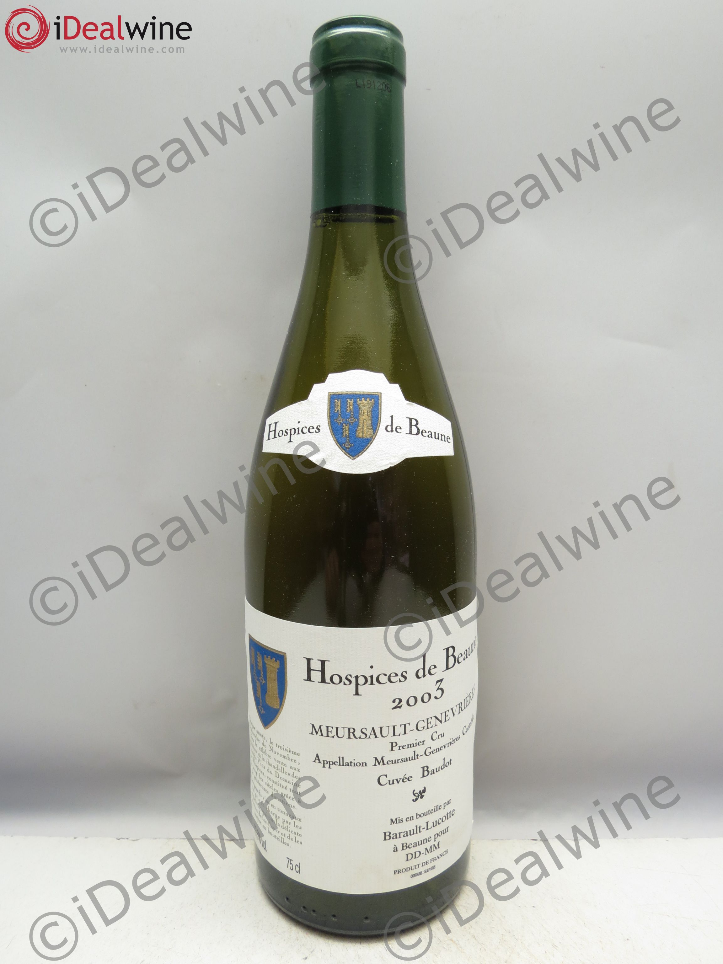 Meursault 1er Cru Cuvée Baudot 2003 - Posten von 6 Flaschen - 0
