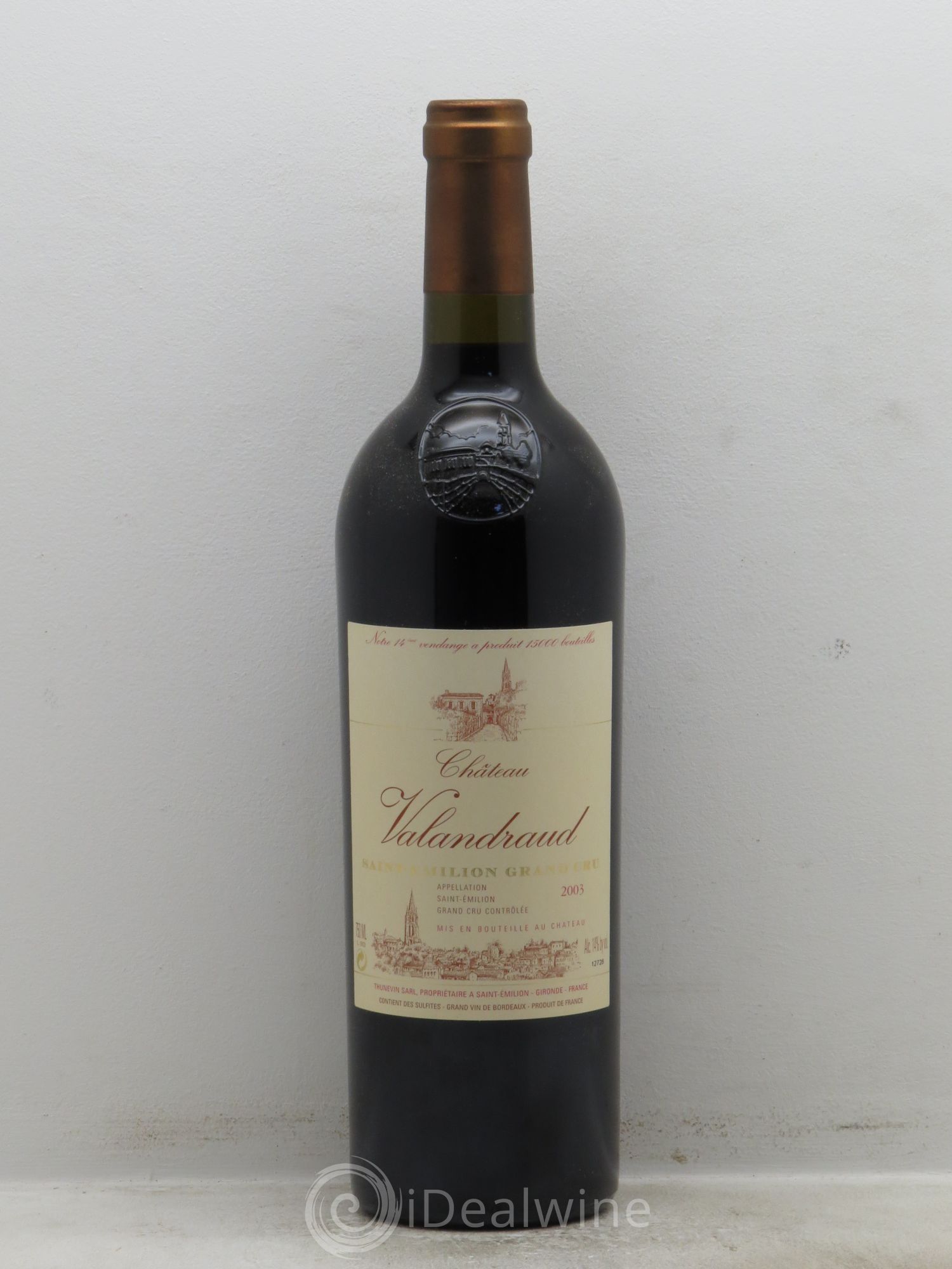 Château de Valandraud 2003 - Lot de 6 bouteilles - 0