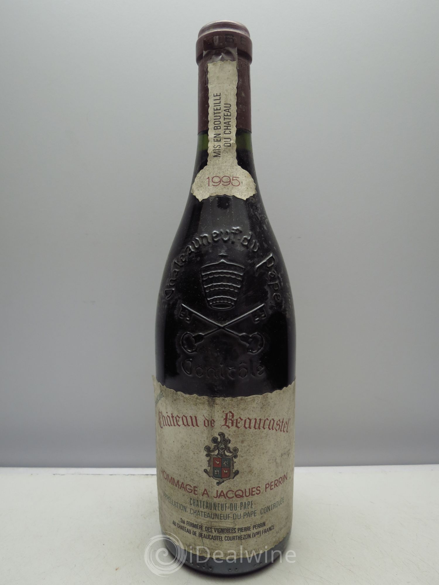 Châteauneuf-du-Pape Château de Beaucastel Hommage à Jacques Perrin Famille Perrin 1995 - Lot de 1 bouteille - 0