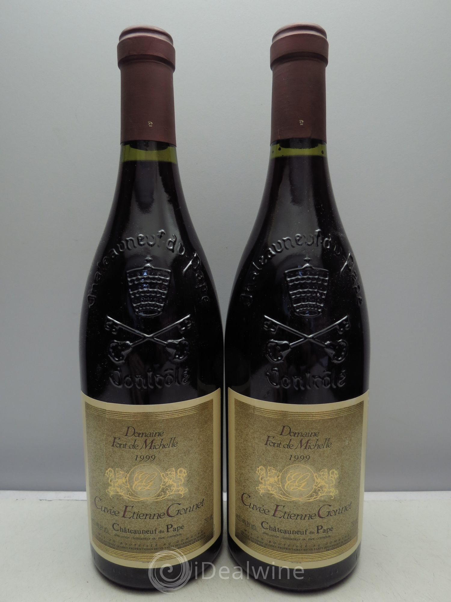 Châteauneuf-du-Pape Domaine Font de Michelle Cuvée Etienne Gonnet Famille Gonnet 1999 - Lot de 2 bouteilles - 0