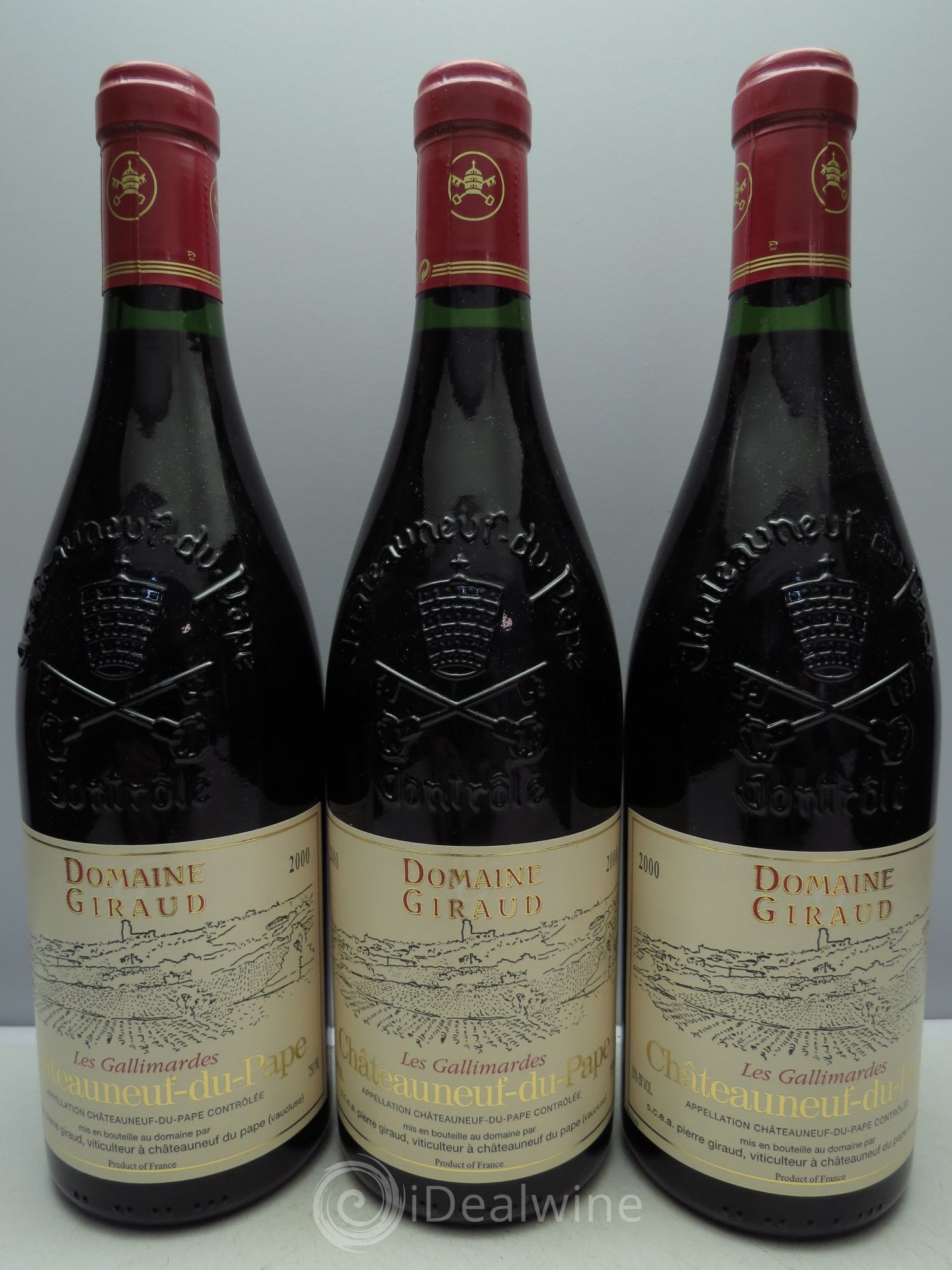 Châteauneuf-du-Pape Les Gallimardes Giraud (Domaine) 2000 - Lot de 3 bouteilles - 0
