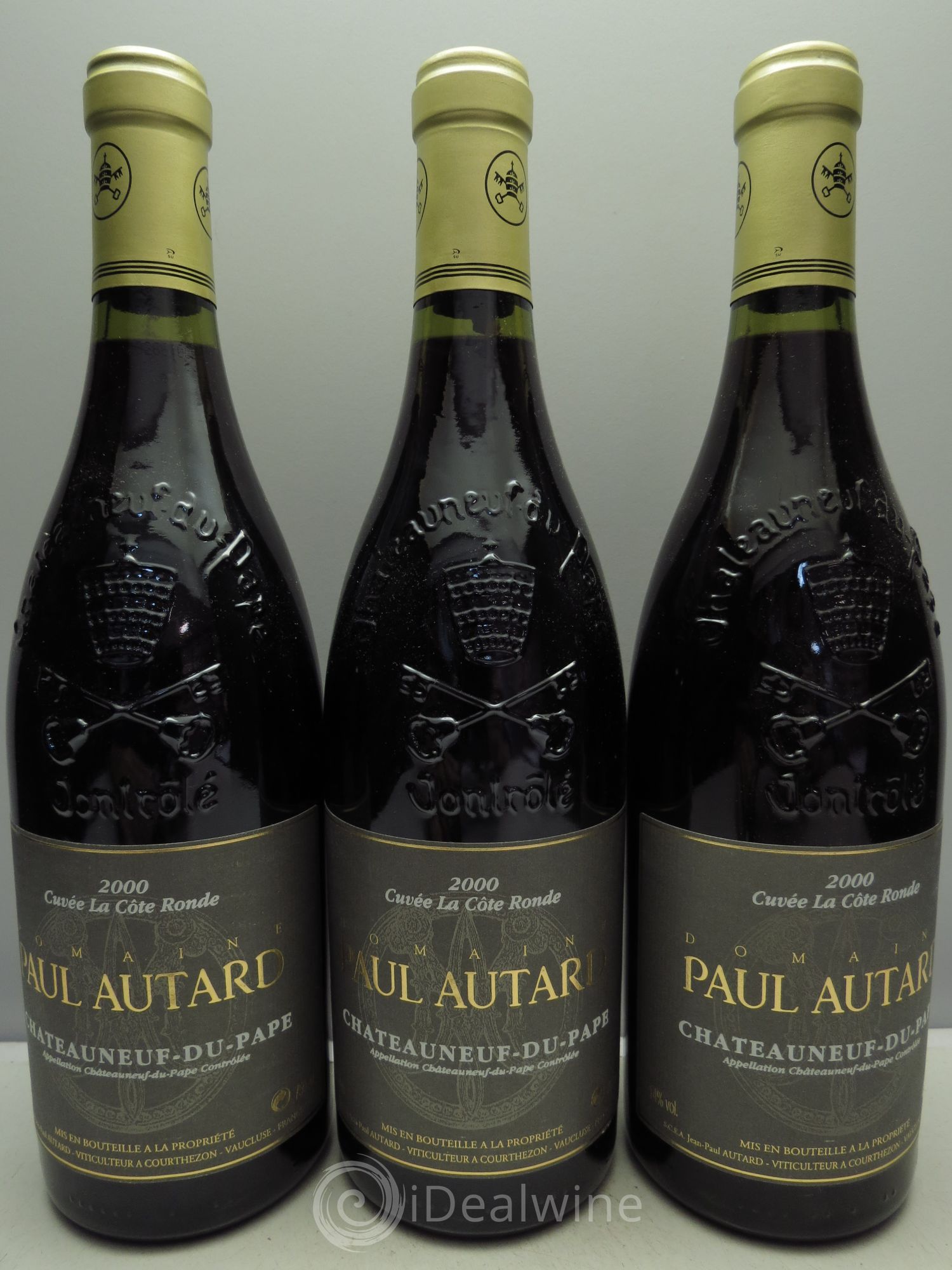 Châteauneuf-du-Pape Domaine Paul Autard La Côte Ronde Jean-Paul Autard 2000 - Lot de 3 bouteilles - 0
