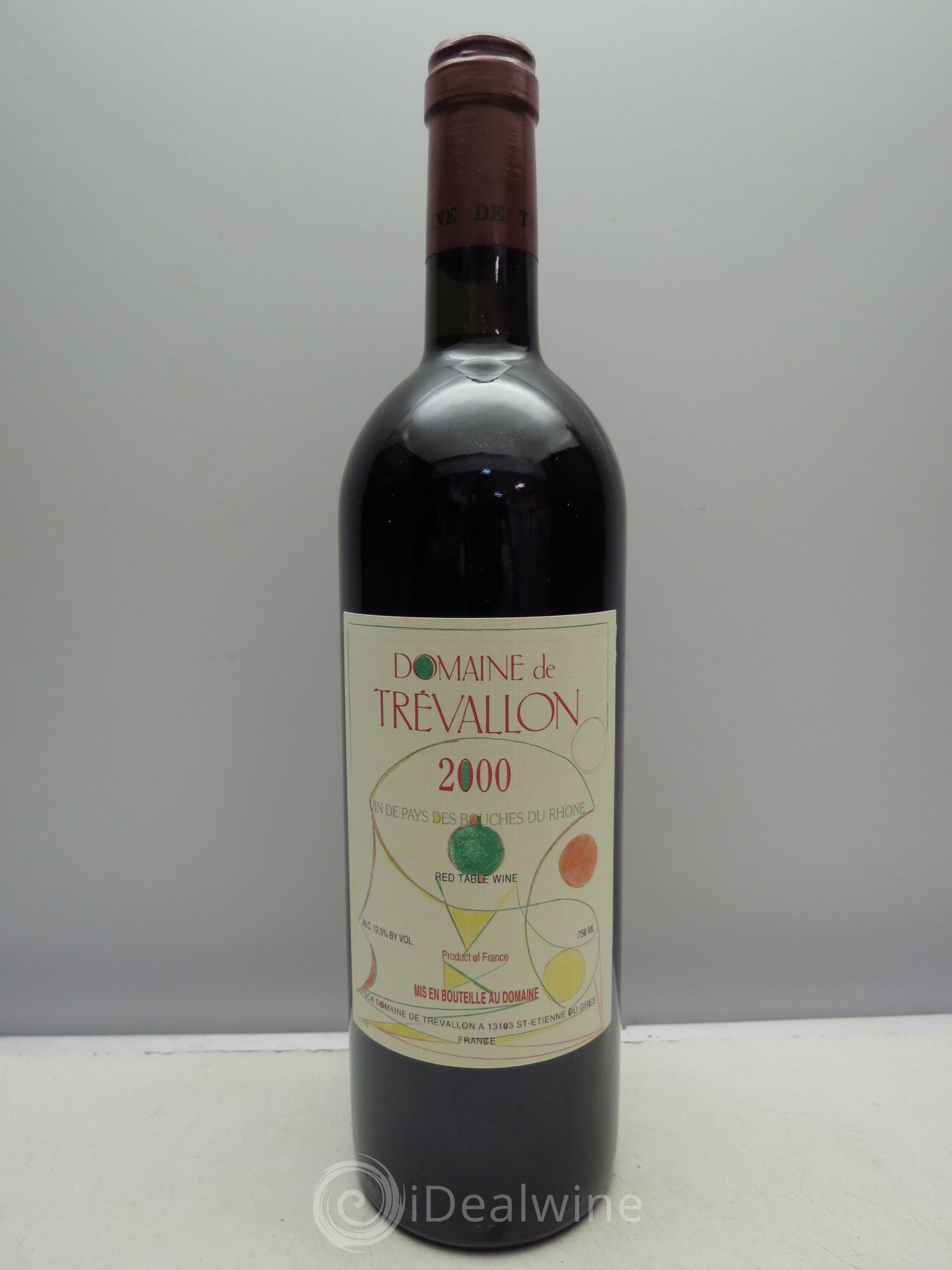 VDP Bouches du Rhône Trévallon (Domaine de) Eloi Dürrbach 2000 - Lot de 6 bouteilles - 0