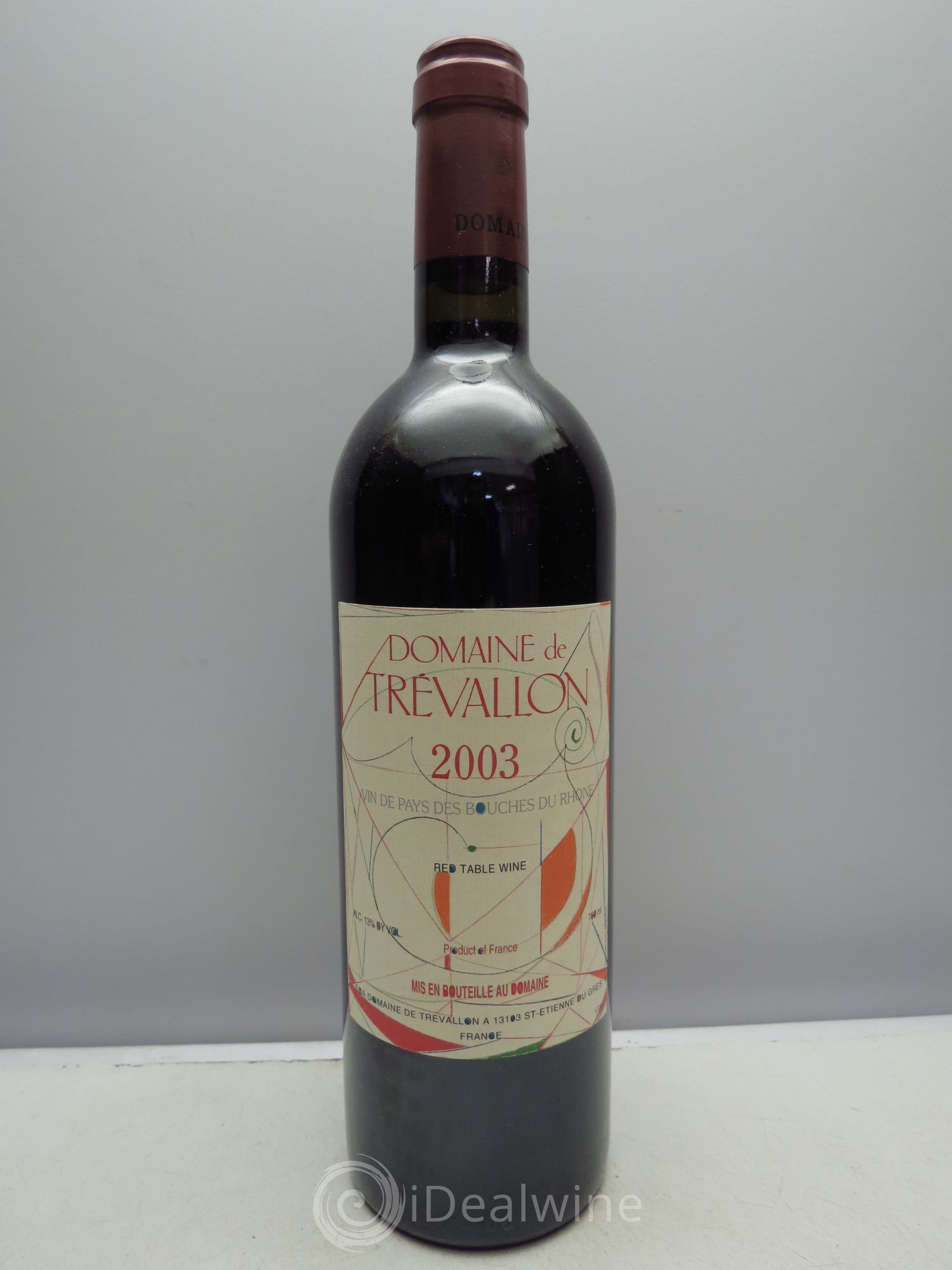 VDP Bouches du Rhône Trévallon (Domaine de) Eloi Dürrbach 2003 - Lot de 1 bouteille - 0