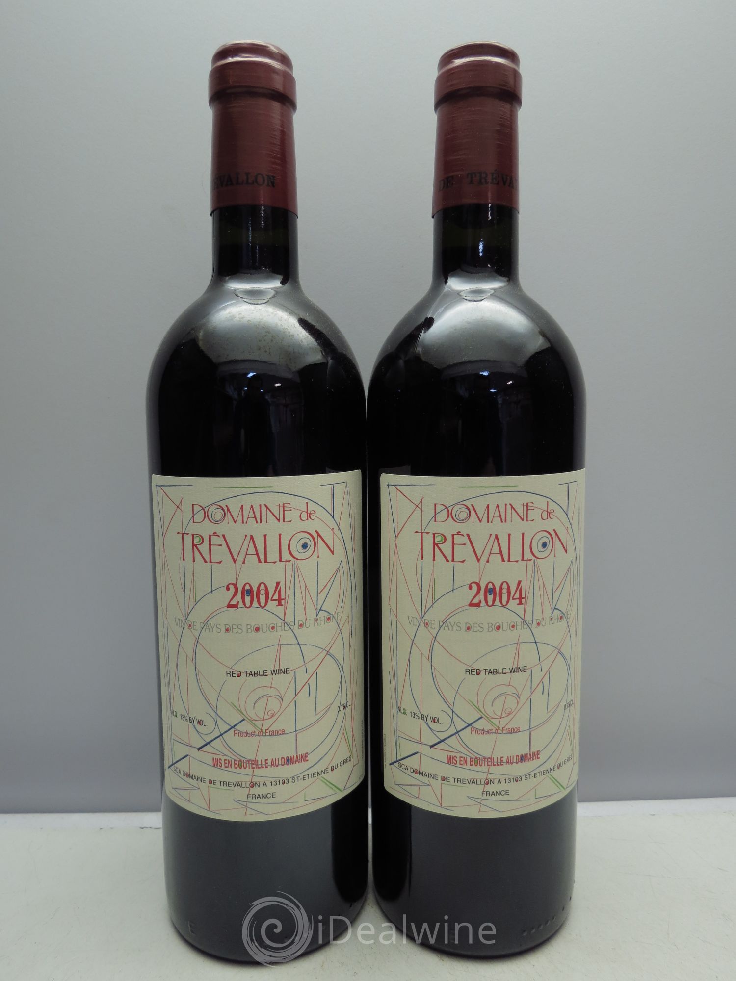 VDP Bouches du Rhône Trévallon (Domaine de) Eloi Dürrbach 2004 - Lot de 2 bouteilles - 0