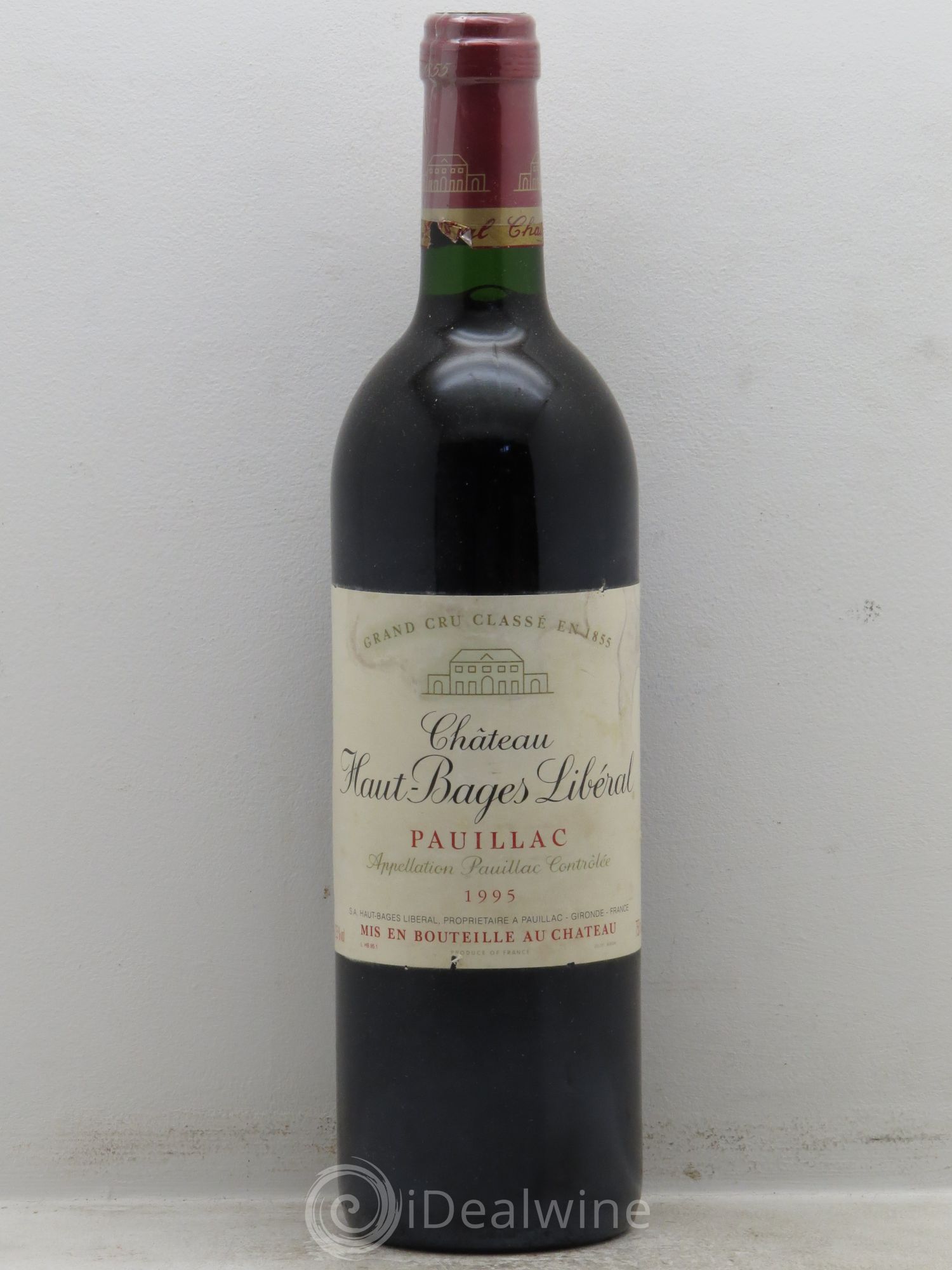 Château Haut Bages Libéral 5ème Grand Cru Classé 1995 - Lot de 1 bouteille - 0