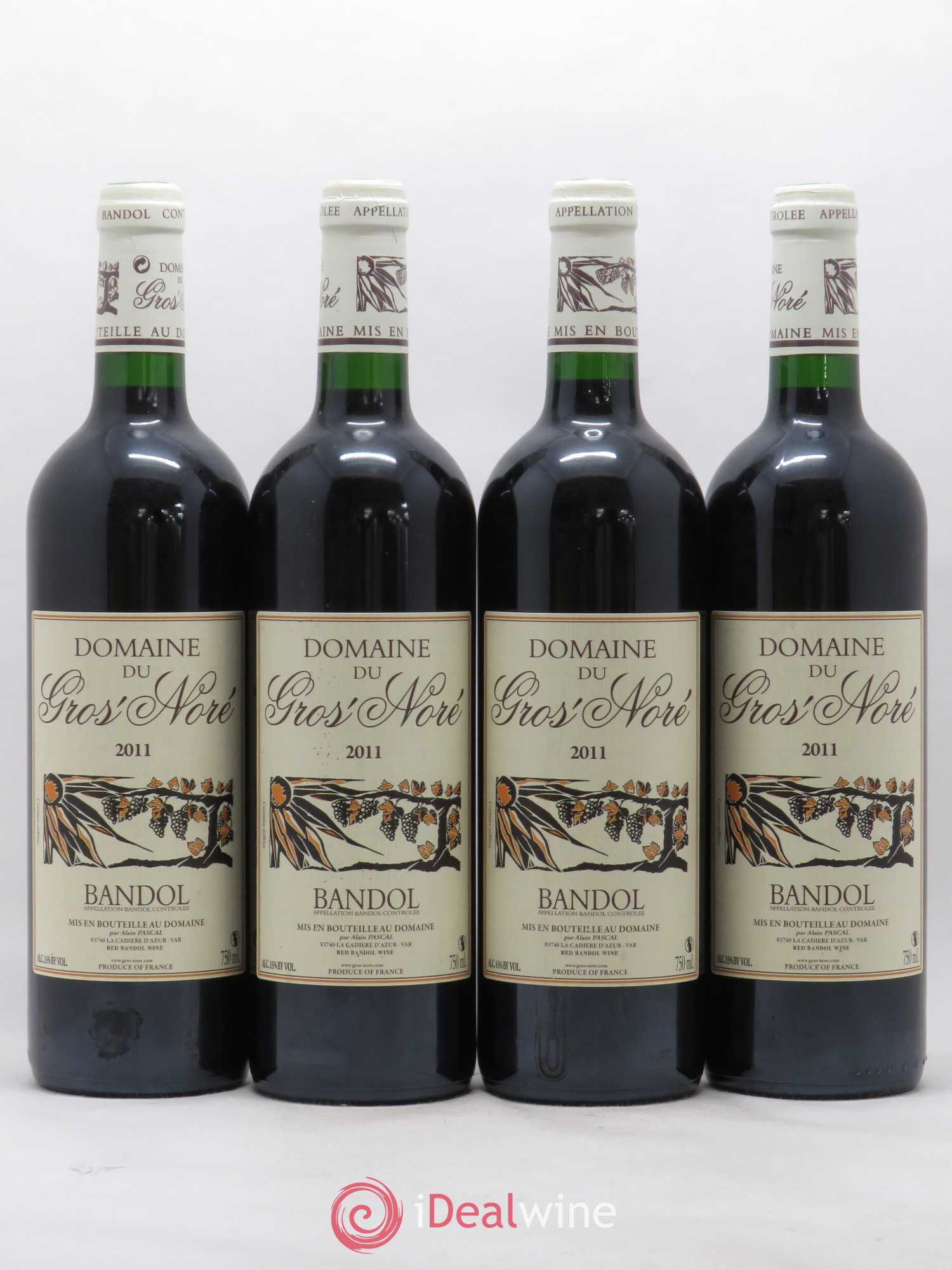 Bandol Gros Noré (Domaine du) Alain Pascal 2011 - Lot de 4 bouteilles - 0