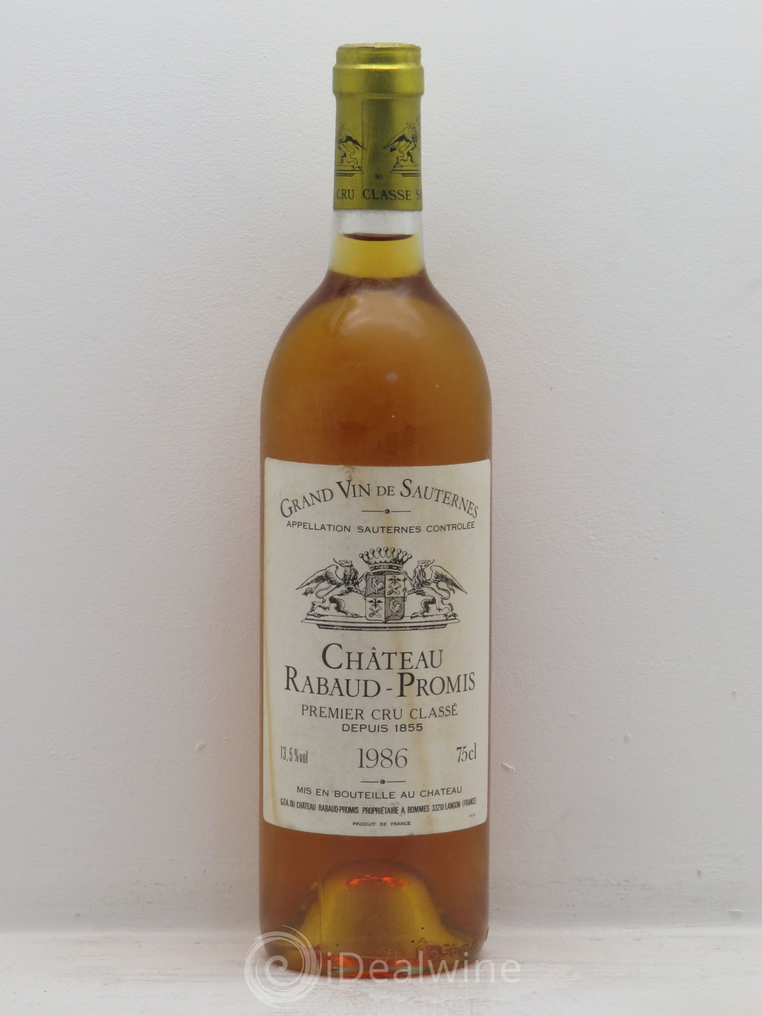 Château Rabaud Promis 1er Grand Cru Classé 1986 - Posten von 1 Flasche - 0