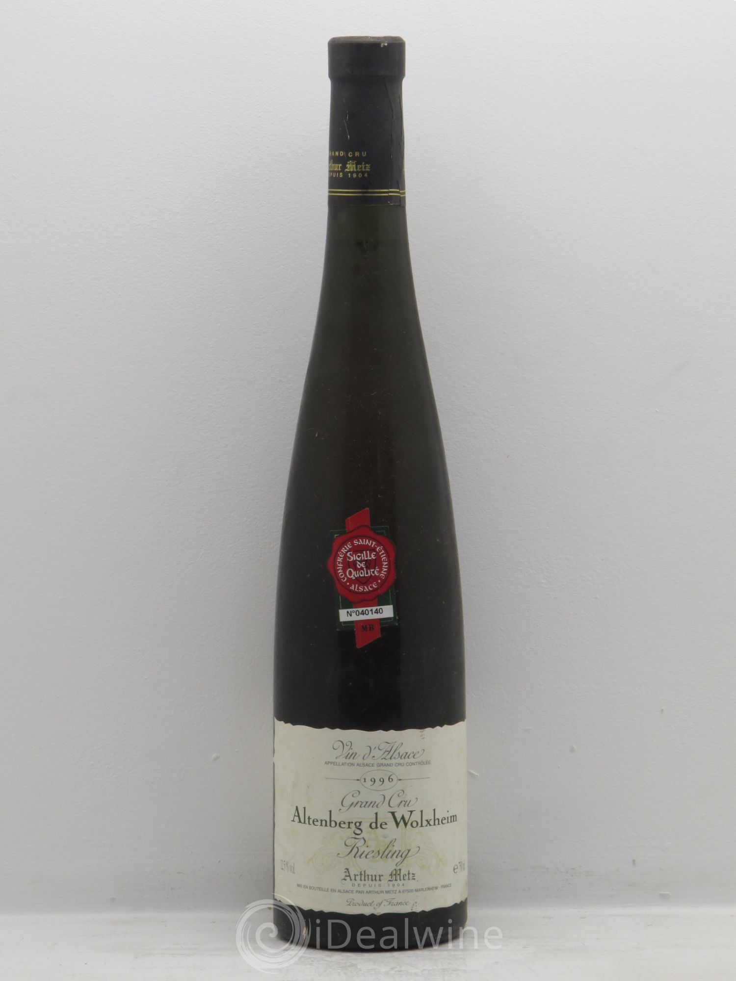 Alsace Altenberg de Wolxheim Arthur Metz (sans prix de réserve) 1996 - Posten von 1 Flasche - 0