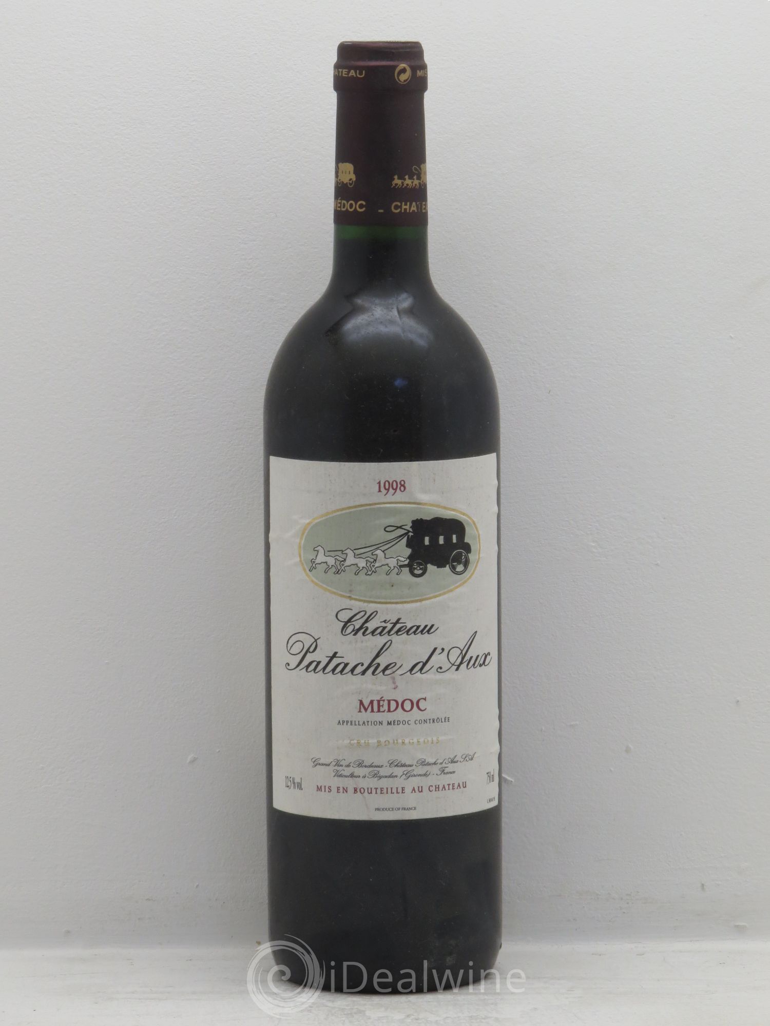 Château Patache d'Aux Cru Bourgeois 1998 - Lot de 1 bouteille - 0