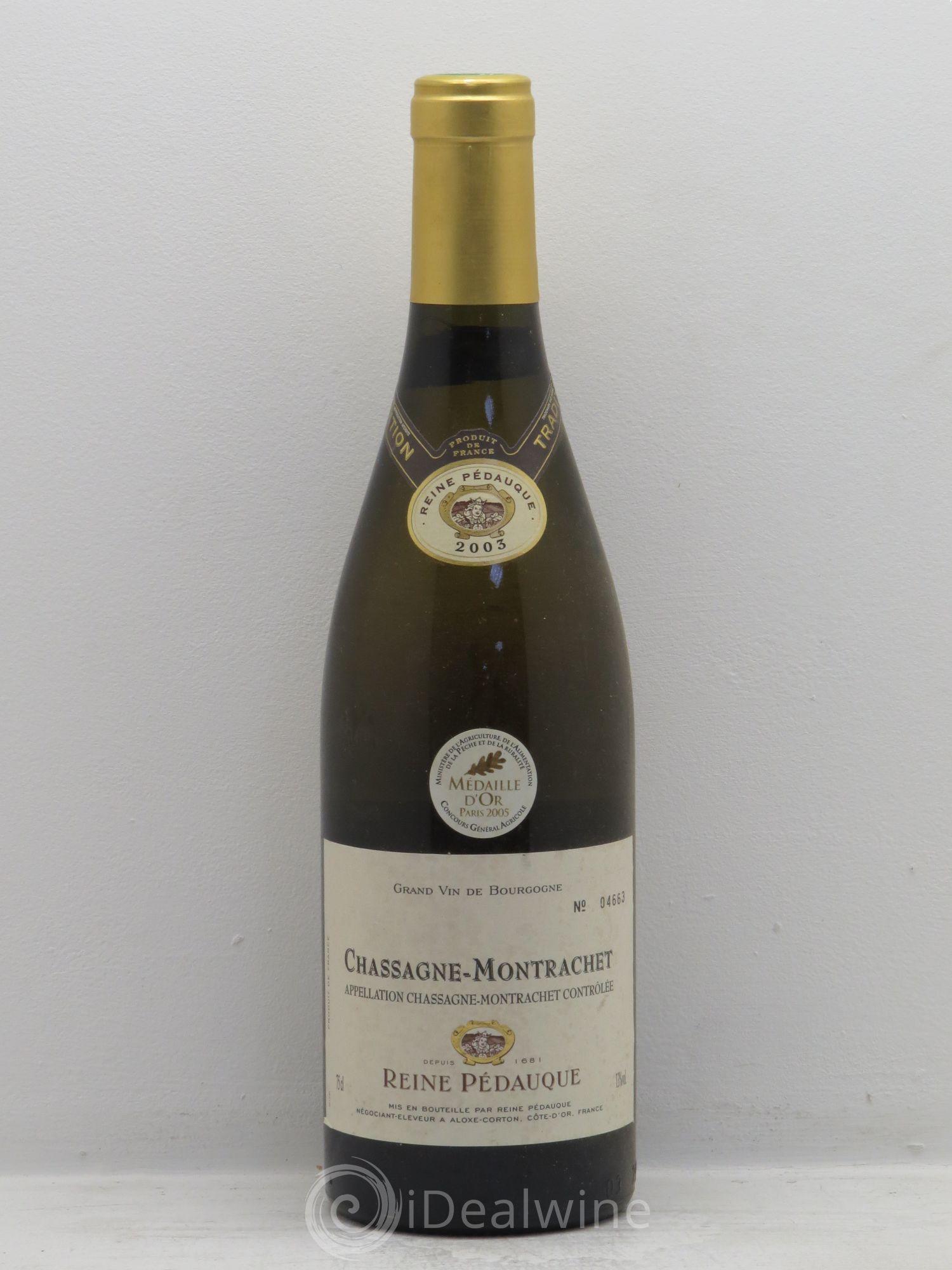 Chassagne-Montrachet Reine Pedauque 2003 - Lot de 1 bouteille - 0