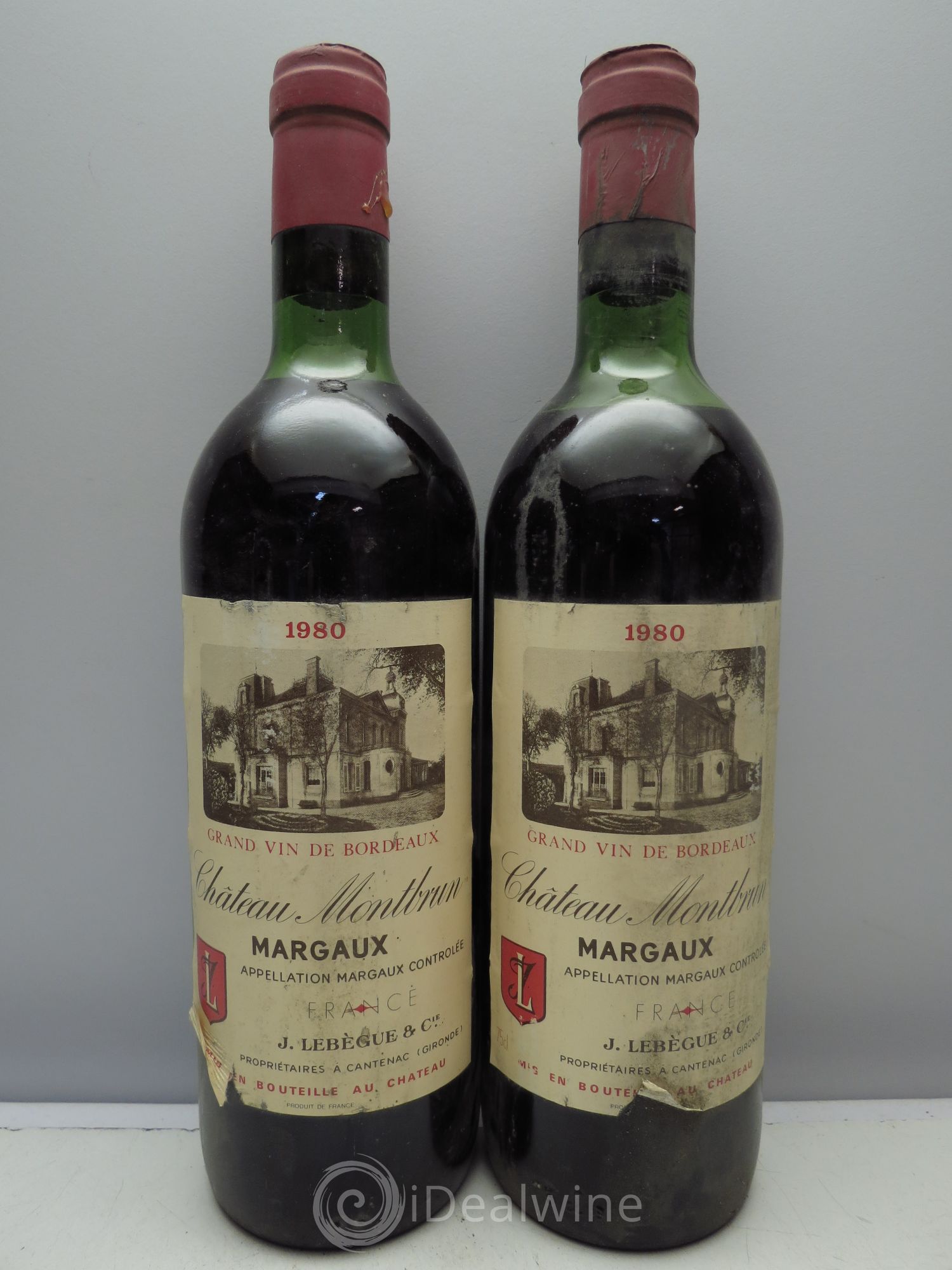 Château Montbrun Cru Bourgeois (sans prix de reserve/no reserve) 1980 - Lotto di 2 bottiglie - 0