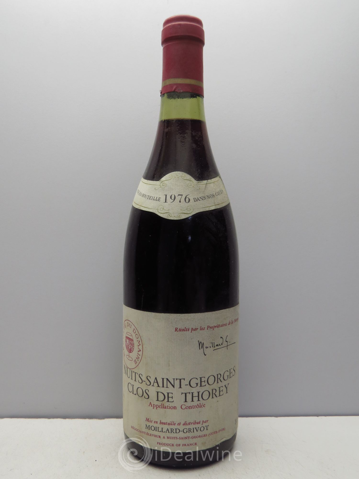 Nuits-Saint-Georges Clos de Thorey - Moillard Grivot (sans prix de réserve / no reserve) 1976 - Posten von 1 Flasche - 0
