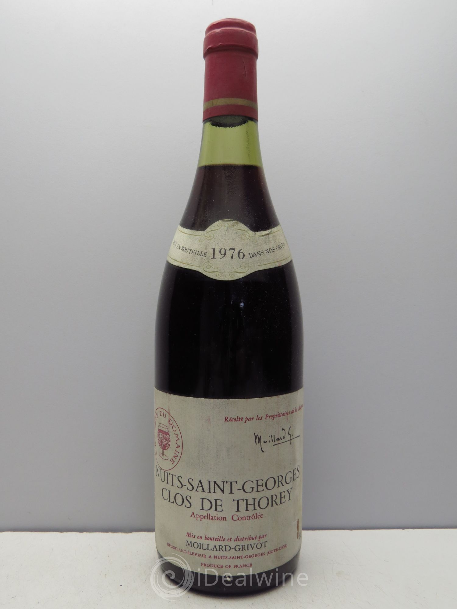 Nuits-Saint-Georges Clos de Thorey - Moillard Grivot (sans prix de réserve - no reserve) 1976 - Posten von 1 Flasche - 0