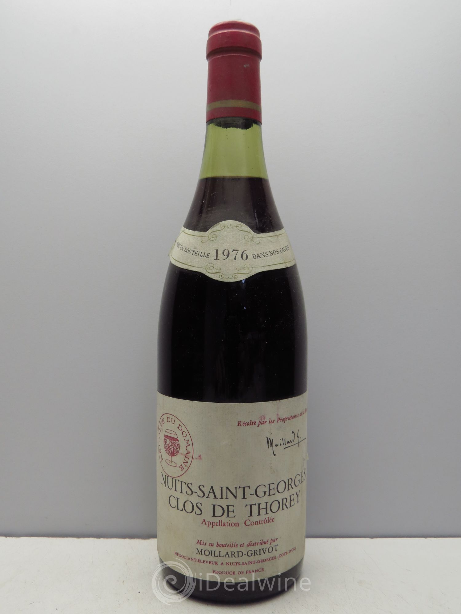 Nuits-Saint-Georges Clos de Thorey - Moillard Grivot (sans prix de réserve / no reserve) 1976 - Posten von 1 Flasche - 0