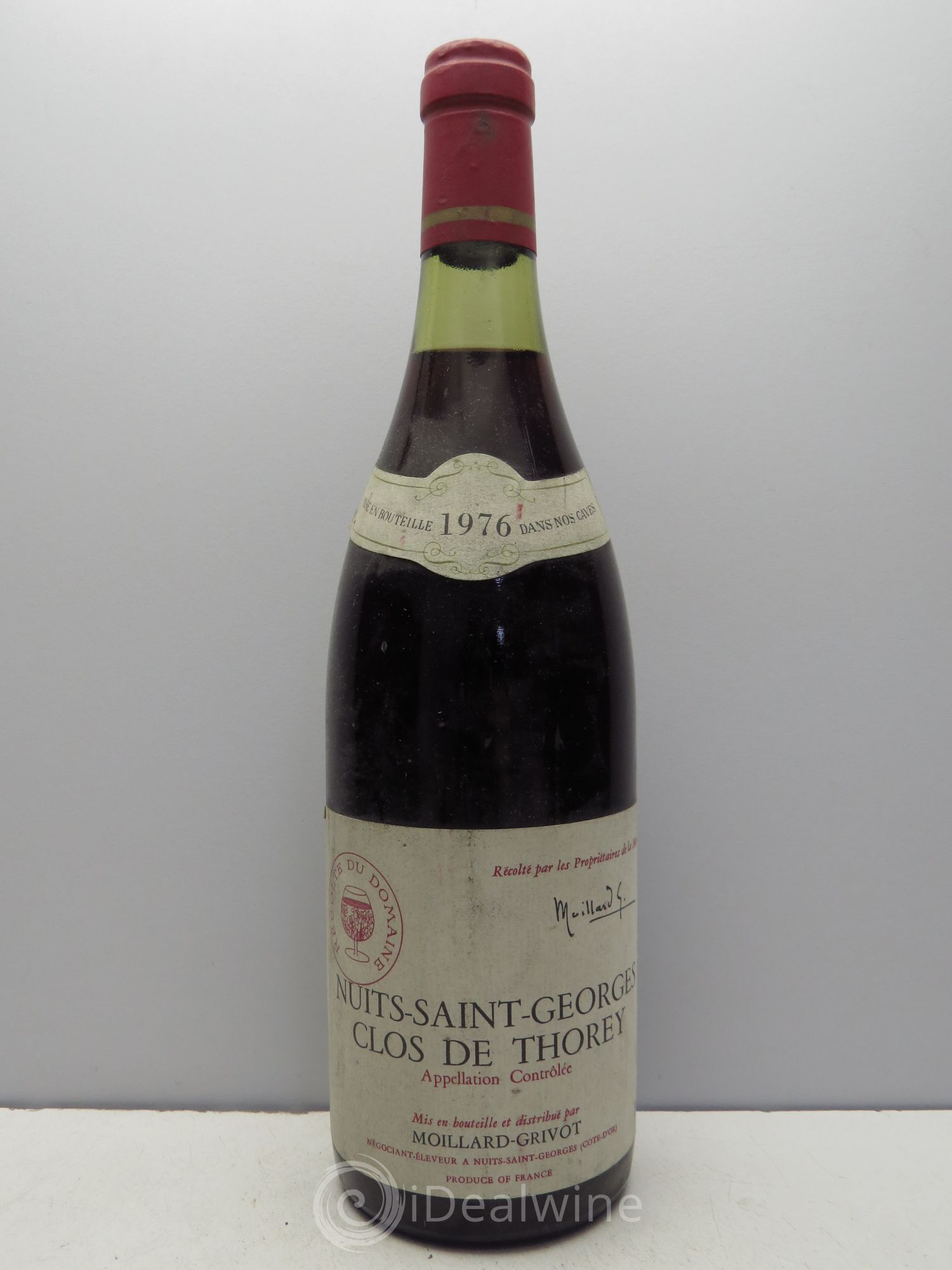 Nuits-Saint-Georges Clos de Thorey - Moillard Grivot (sans prix de réserve - no reserve) 1976 - Posten von 1 Flasche - 0